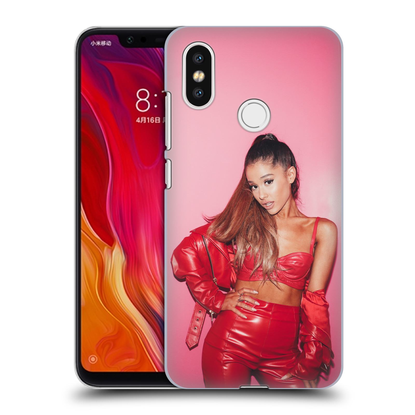 HEAD CASE plastový obal na mobil Xiaomi Mi 8 zpěvačka Ariana Grande Dangerous Woman růžová