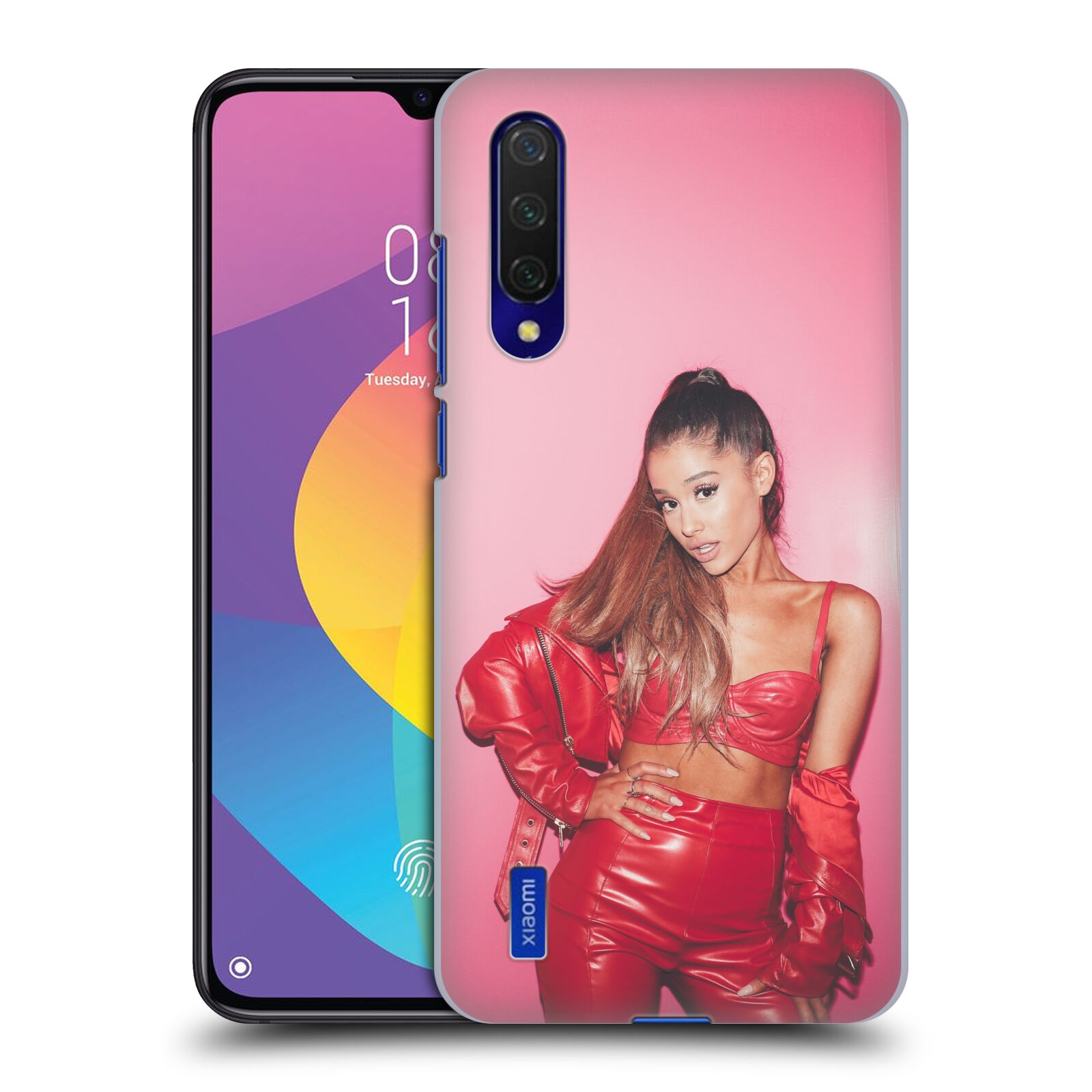 Zadní kryt na mobil Xiaomi MI 9 LITE zpěvačka Ariana Grande Dangerous Woman růžová