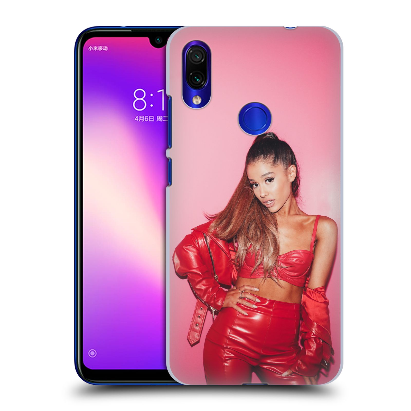 Pouzdro na mobil Xiaomi Redmi Note 7 - Head Case - zpěvačka Ariana Grande Dangerous Woman růžová