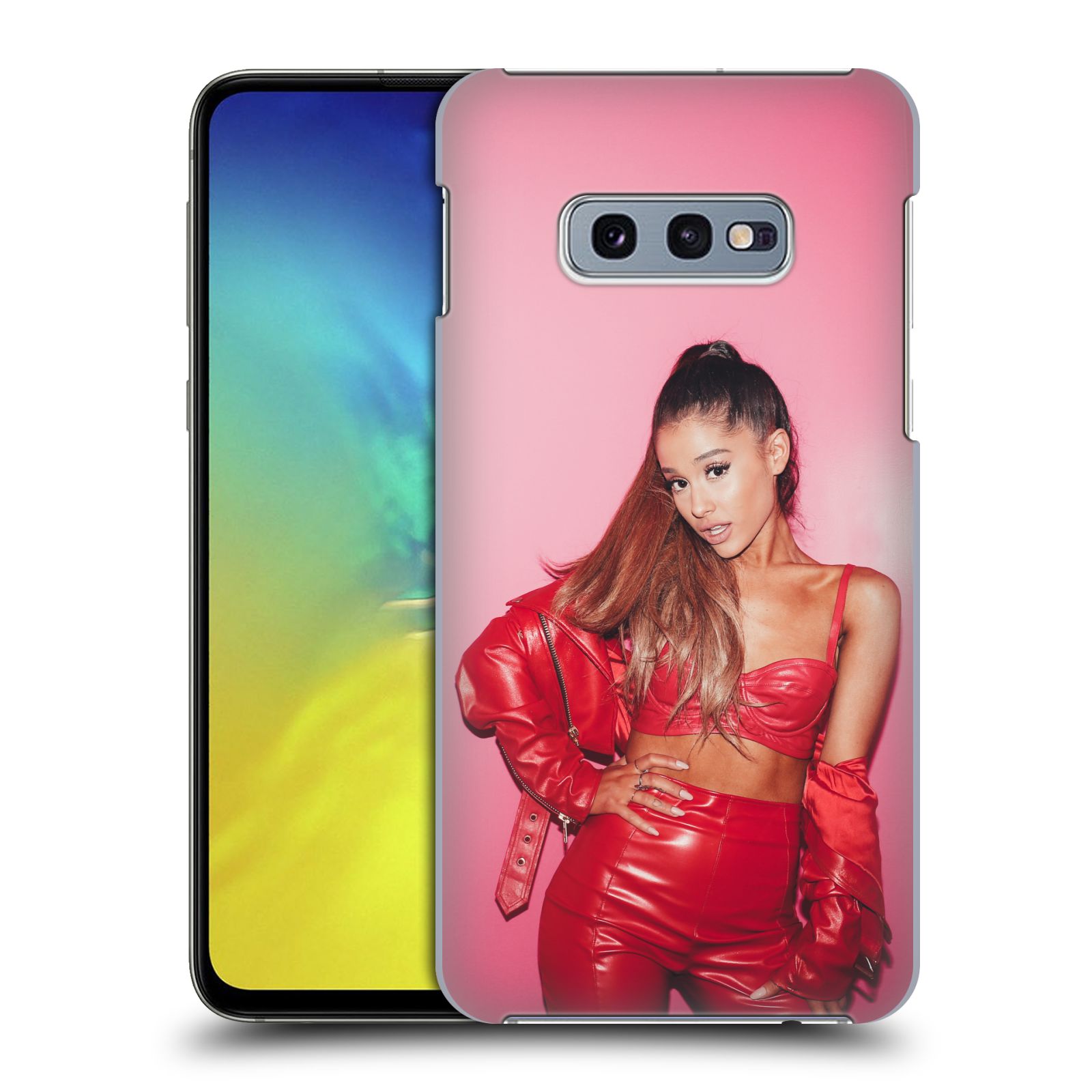 Pouzdro na mobil Samsung Galaxy S10e - HEAD CASE - zpěvačka Ariana Grande Dangerous Woman růžová