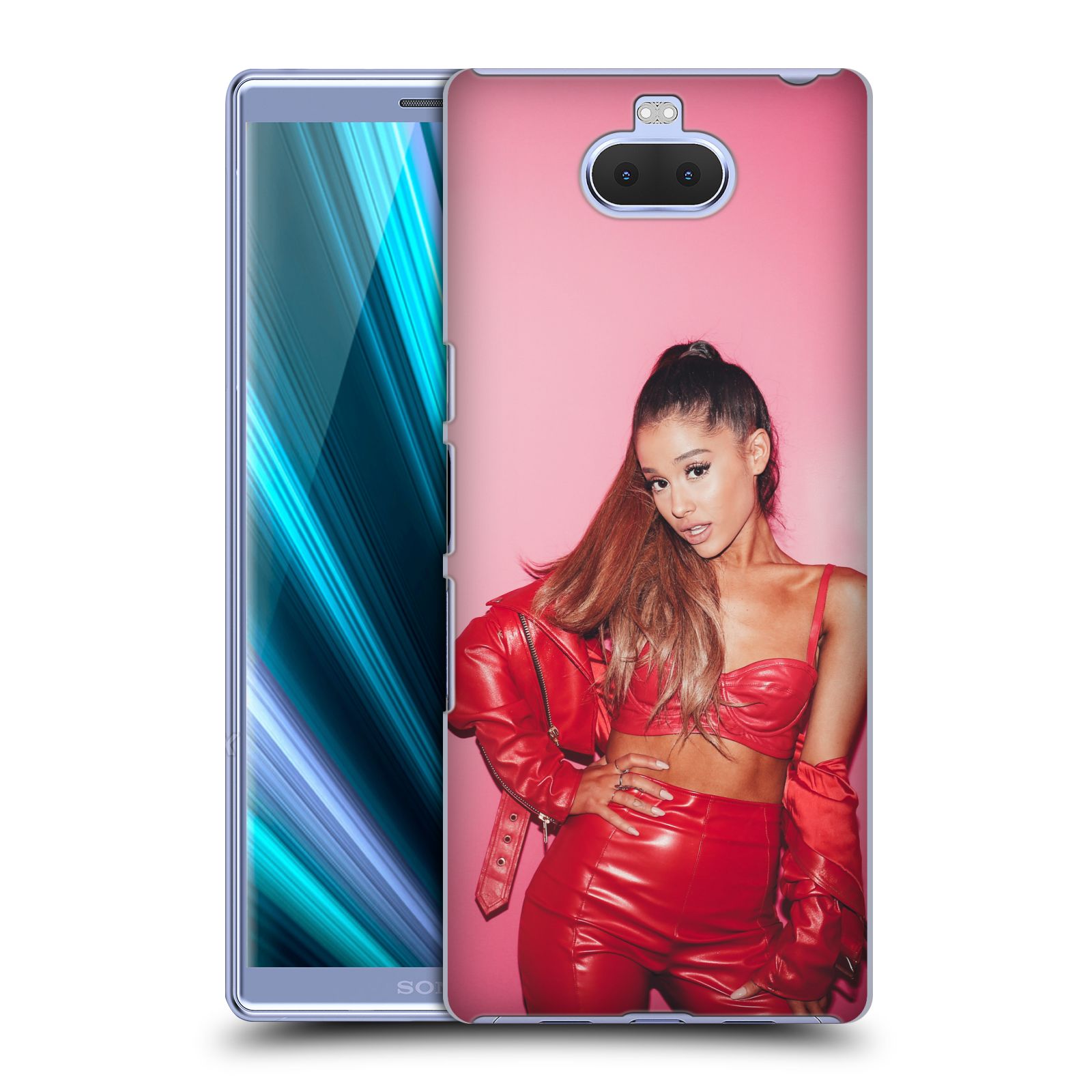Pouzdro na mobil Sony Xperia 10 - Head Case - zpěvačka Ariana Grande Dangerous Woman růžová