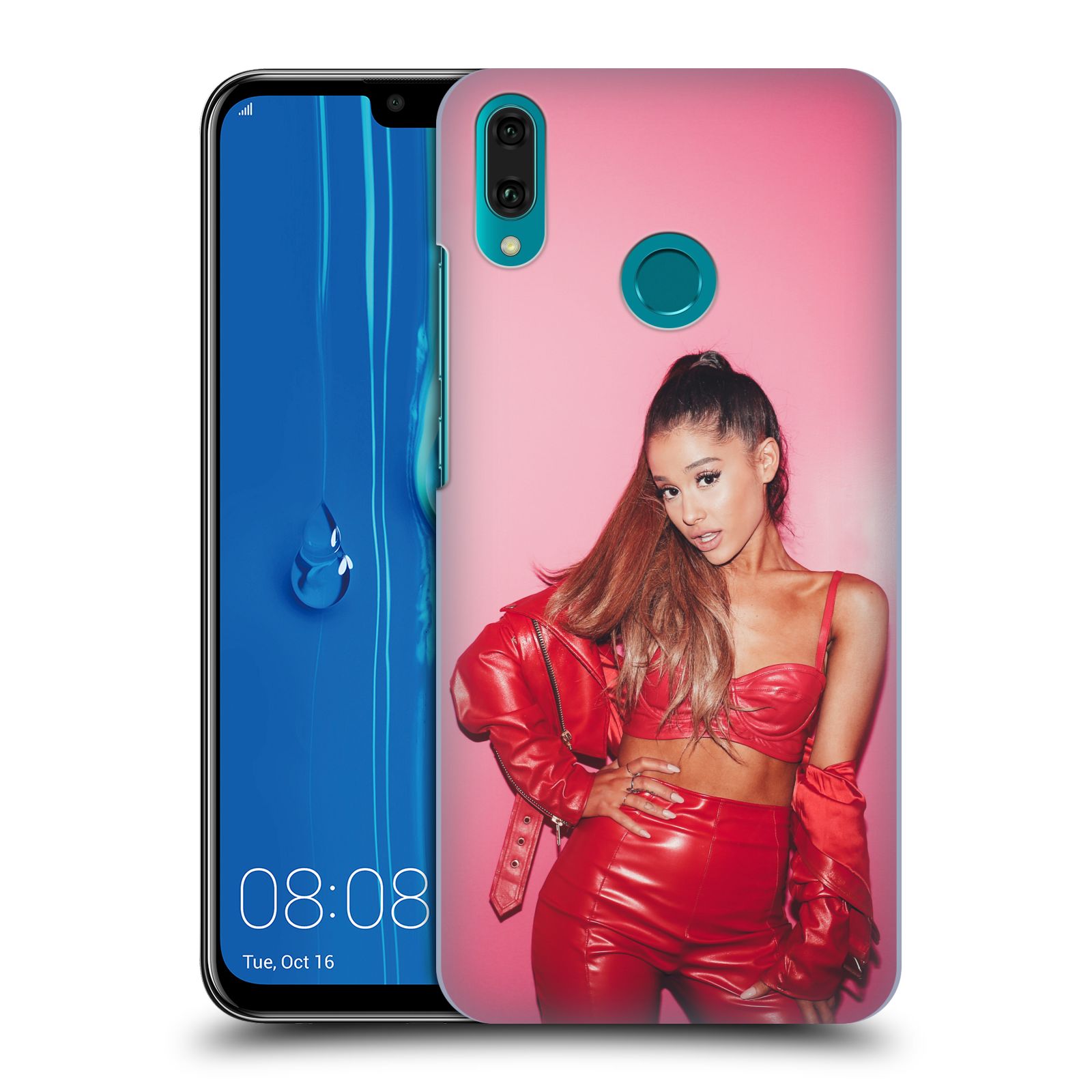 Pouzdro na mobil Huawei Y9 2019 - HEAD CASE - zpěvačka Ariana Grande Dangerous Woman růžová