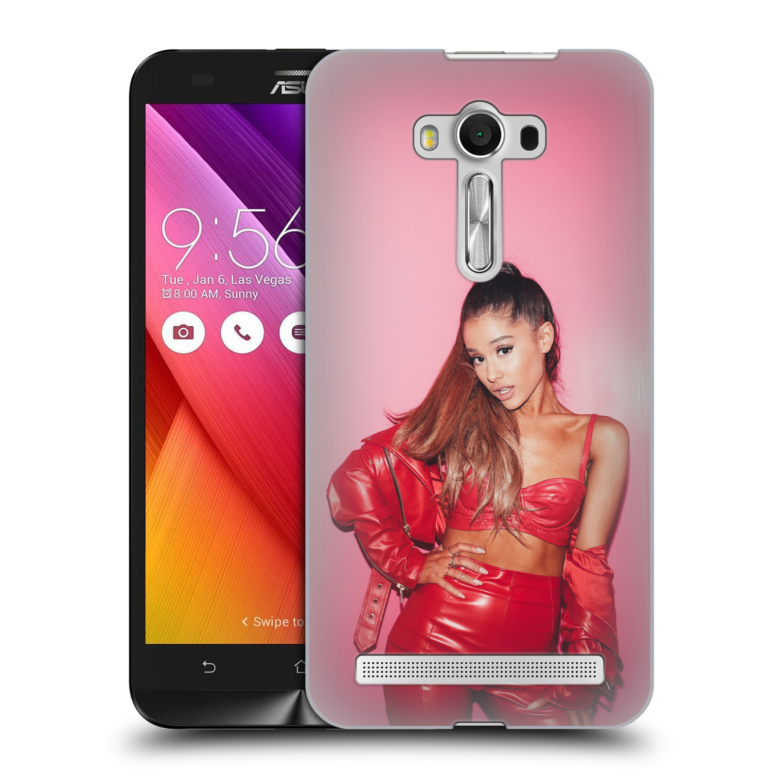 HEAD CASE plastový obal na mobil Asus Zenfone 2 LASER (5,5 displej ZE550KL) zpěvačka Ariana Grande Dangerous Woman růžová