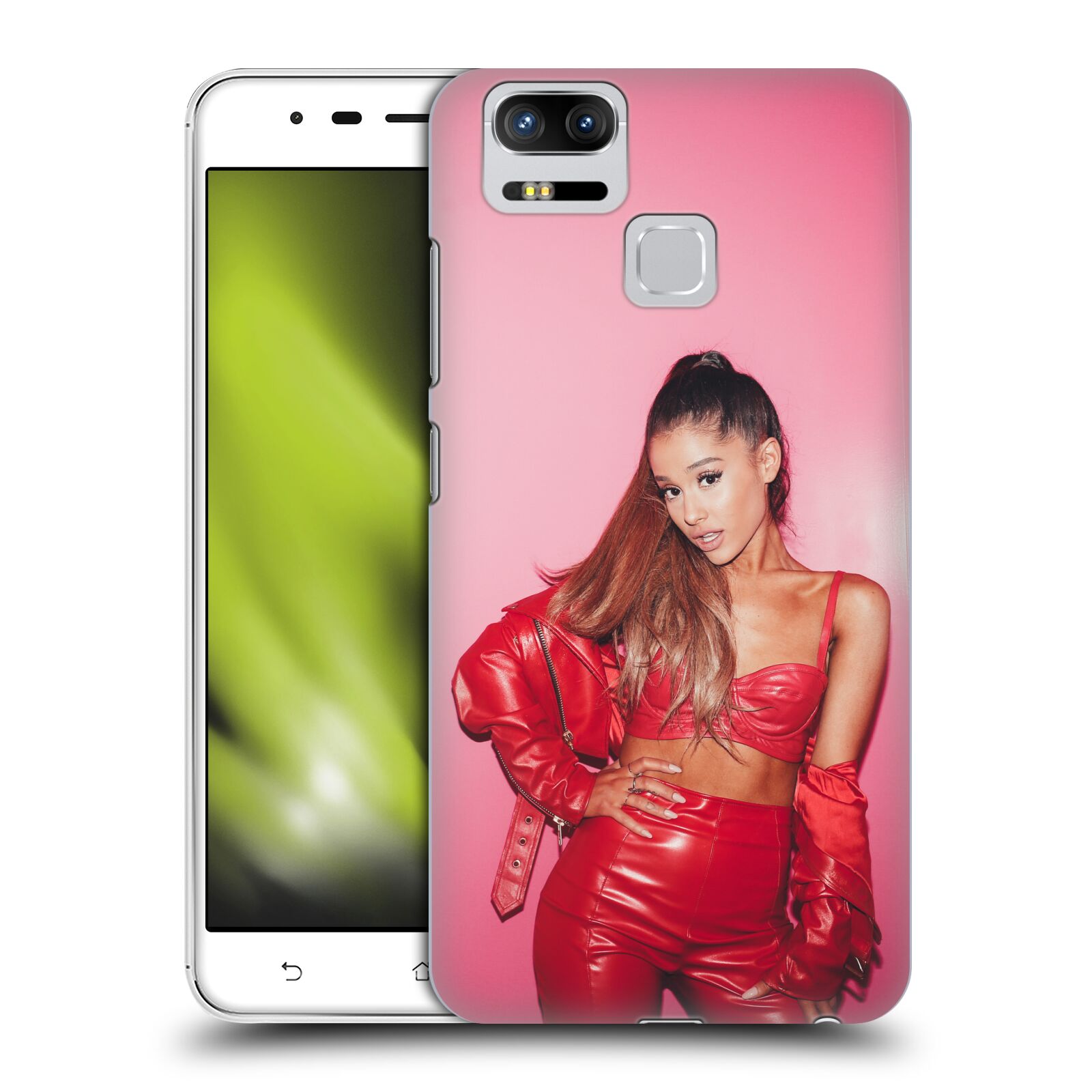 HEAD CASE plastový obal na mobil Asus Zenfone 3 Zoom ZE553KL zpěvačka Ariana Grande Dangerous Woman růžová