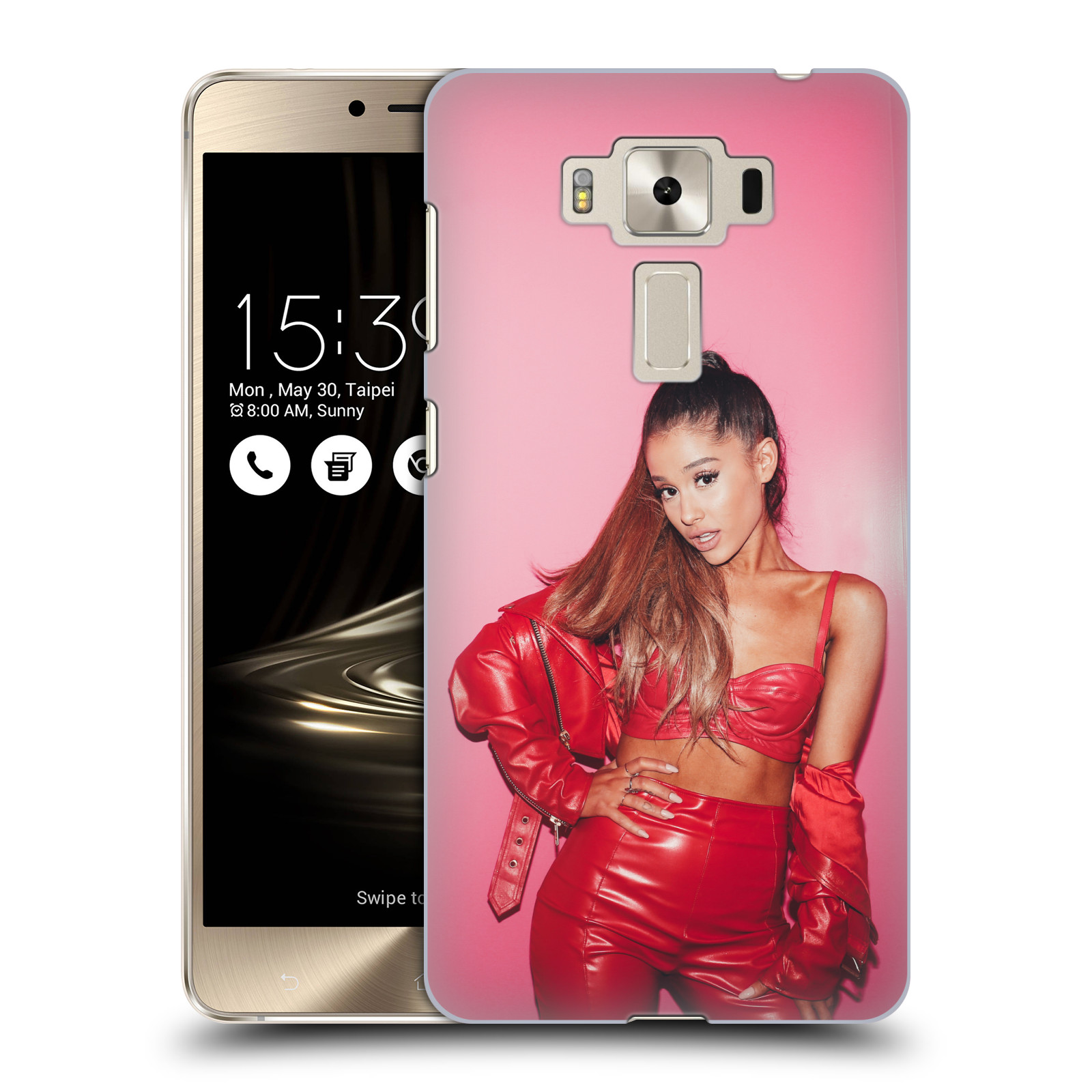 HEAD CASE plastový obal na mobil Asus Zenfone 3 DELUXE ZS550KL zpěvačka Ariana Grande Dangerous Woman růžová