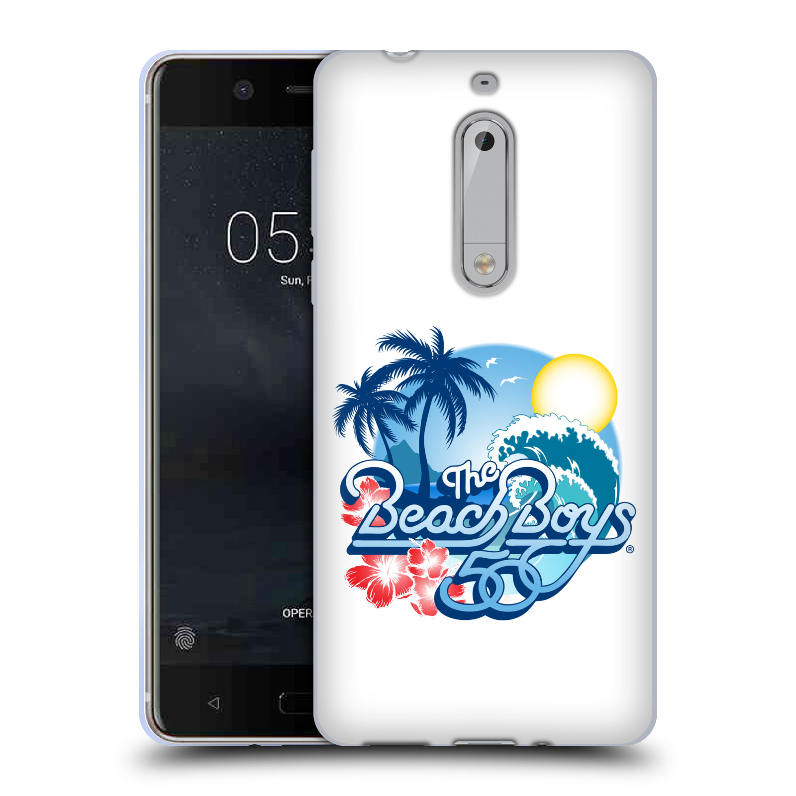 HEAD CASE silikonový obal na mobil Nokia 5 skupina The Beach Boys logo 50. výročí