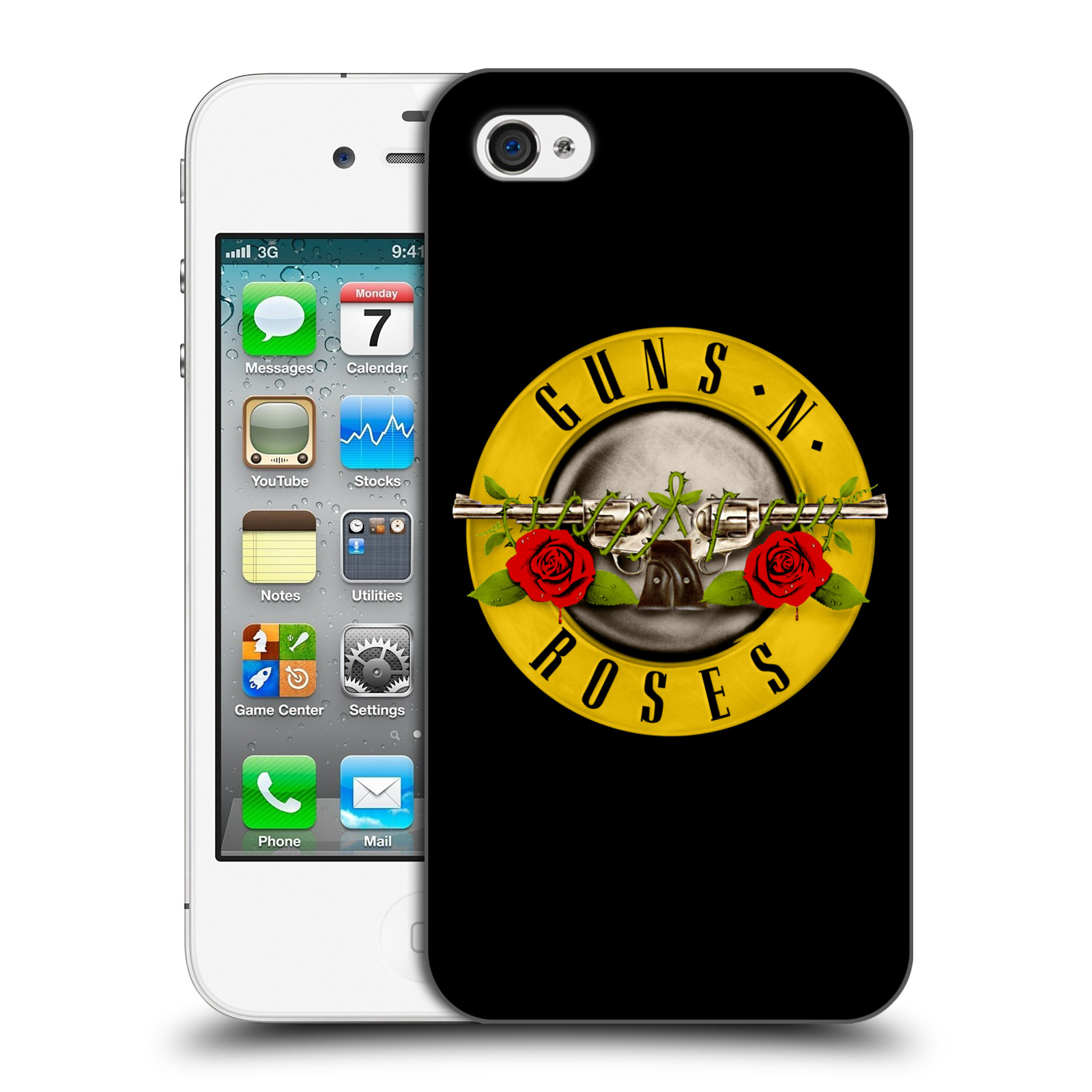 Zadní obal pro mobil Apple Iphone 4/4S - HEAD CASE - Rocková skupina Guns N Roses Logo
