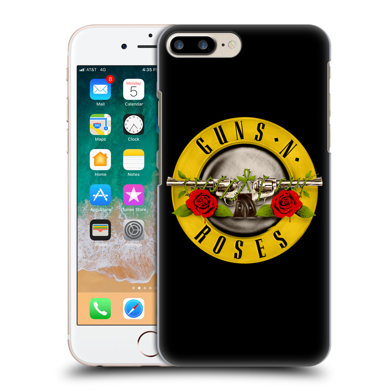 Zadní obal pro mobil Apple Iphone 7+ /  8+ - HEAD CASE - Rocková skupina Guns N Roses Logo