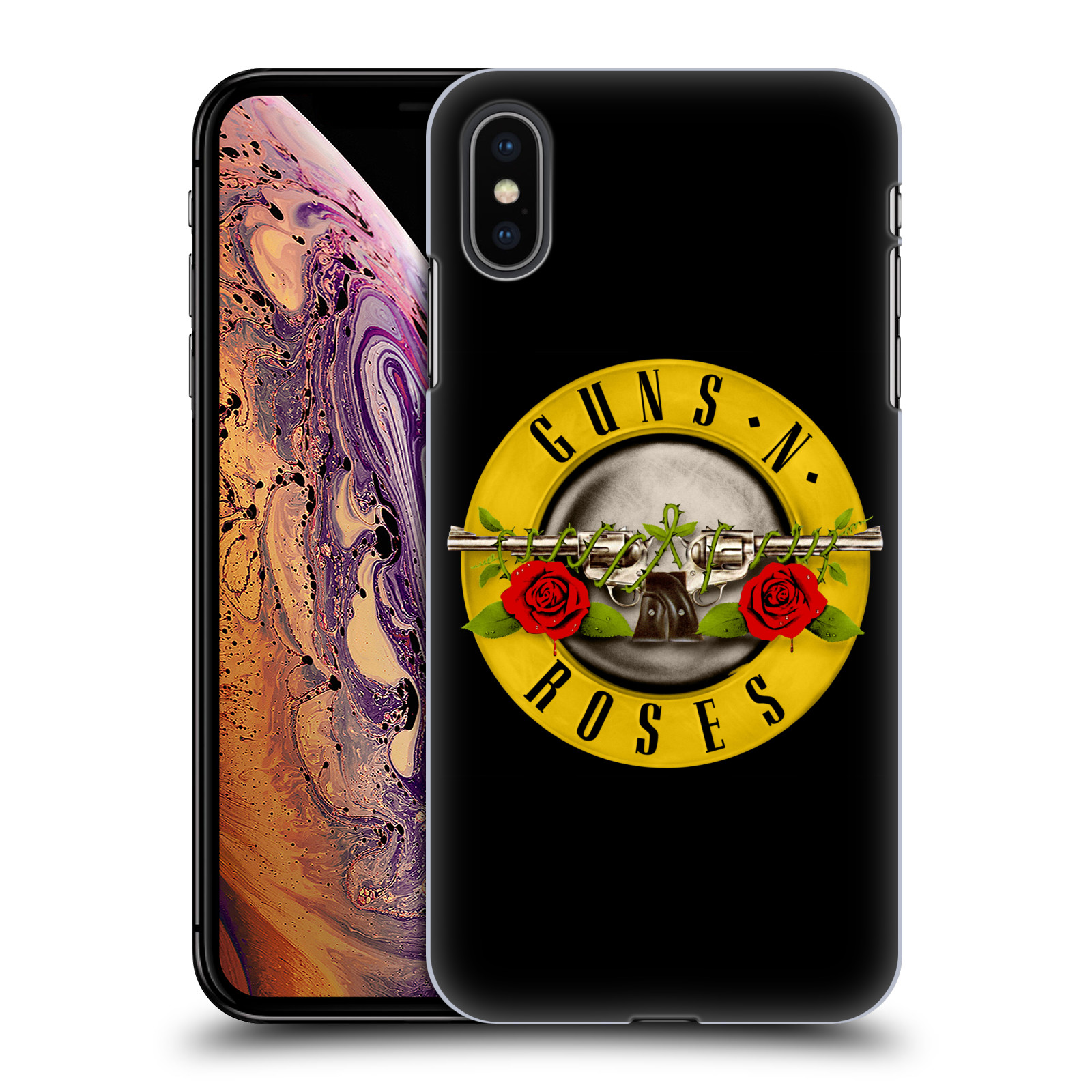 Zadní obal pro mobil Apple Iphone XS MAX - HEAD CASE - Rocková skupina Guns N Roses Logo
