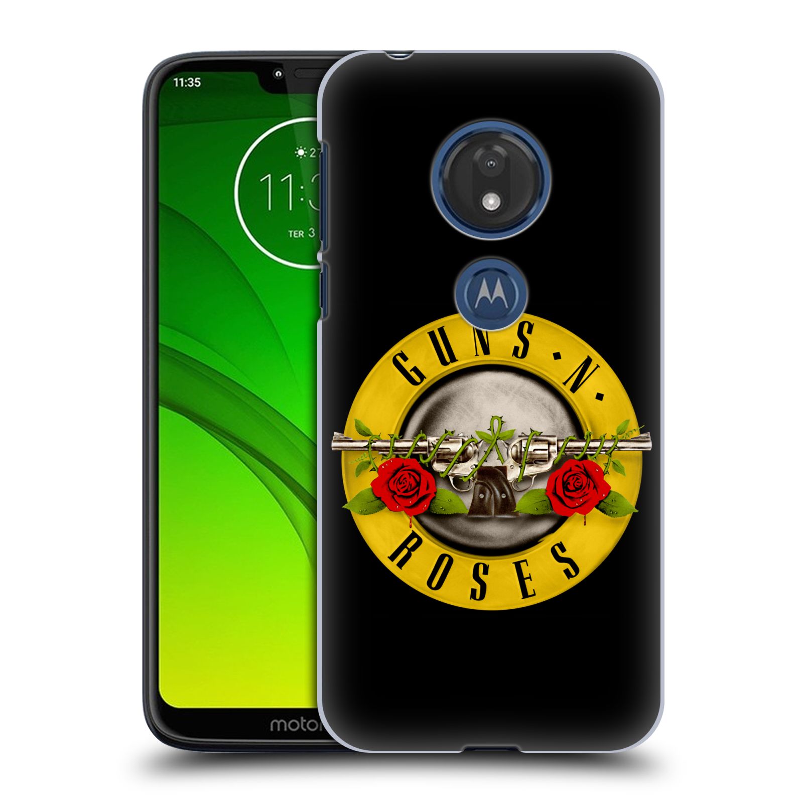 Pouzdro na mobil Motorola Moto G7 Play hudební skupina Guns N Roses