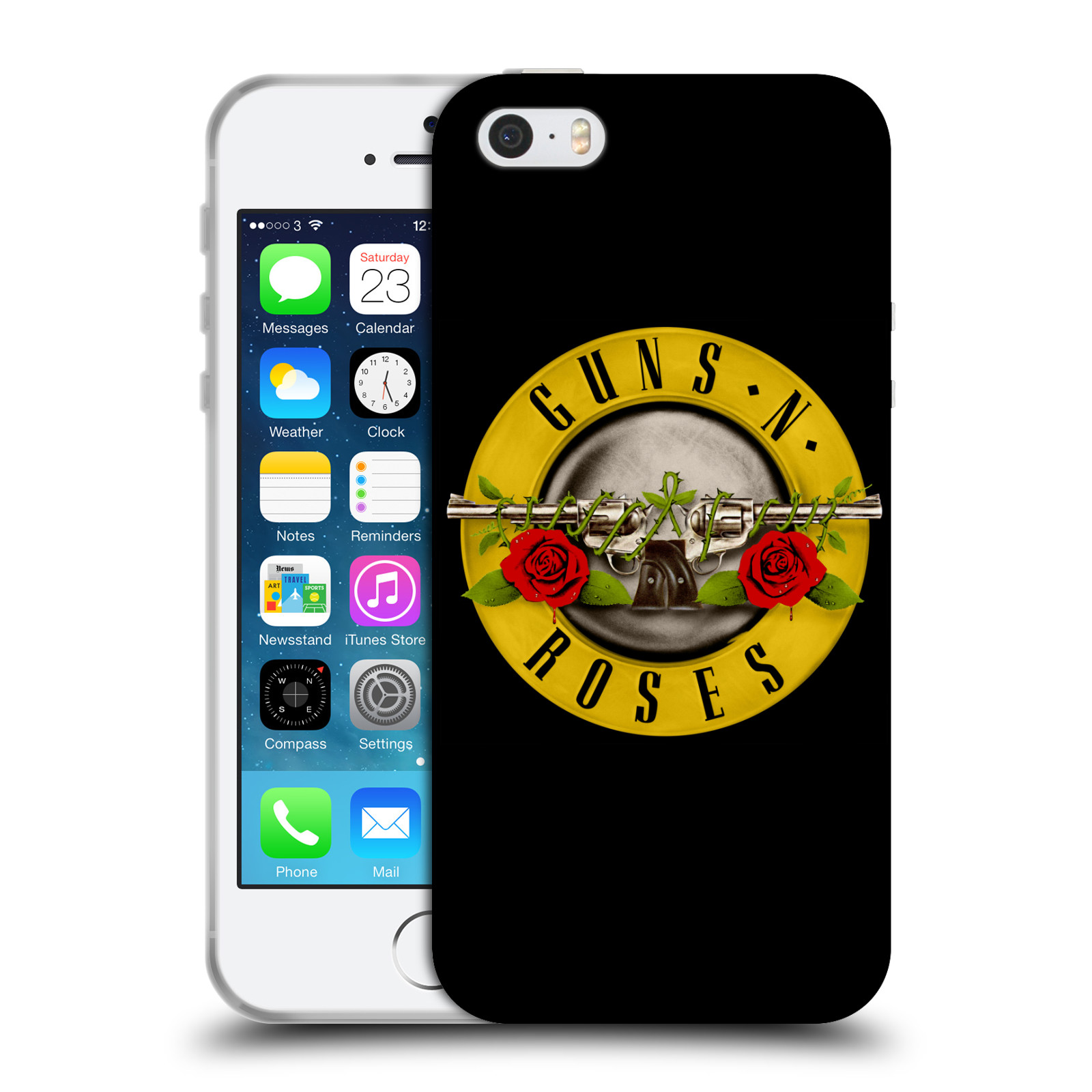 HEAD CASE silikonový obal na mobil Apple Iphone 5/5S hudební skupina Guns N Roses