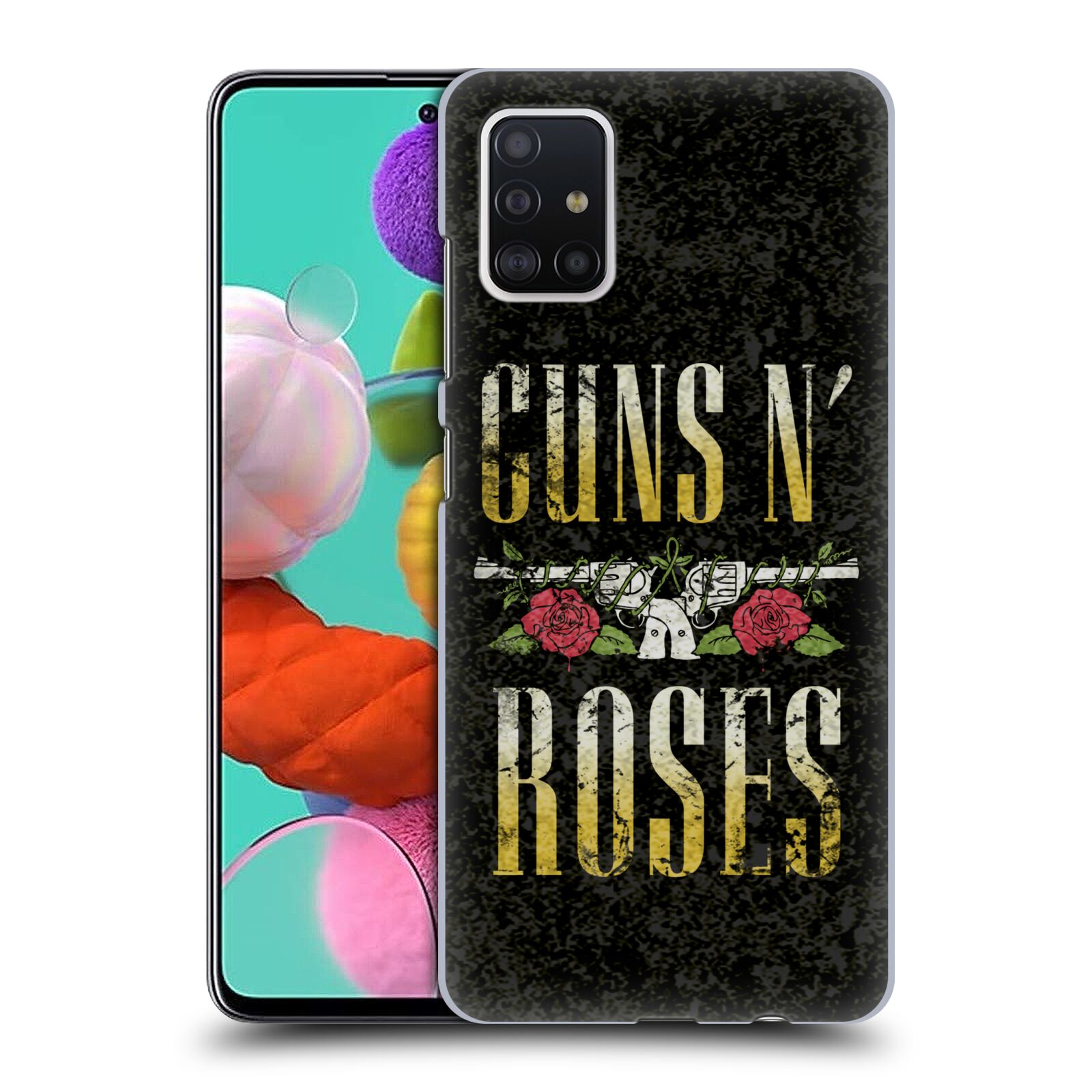 Pouzdro na mobil Samsung Galaxy A51 - HEAD CASE - hudební skupina Guns N Roses text