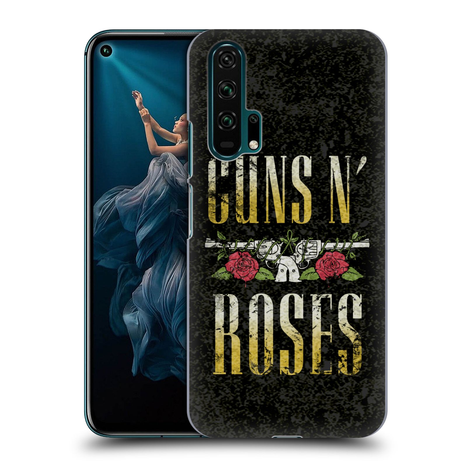 Pouzdro na mobil Honor 20 PRO - HEAD CASE - hudební skupina Guns N Roses text