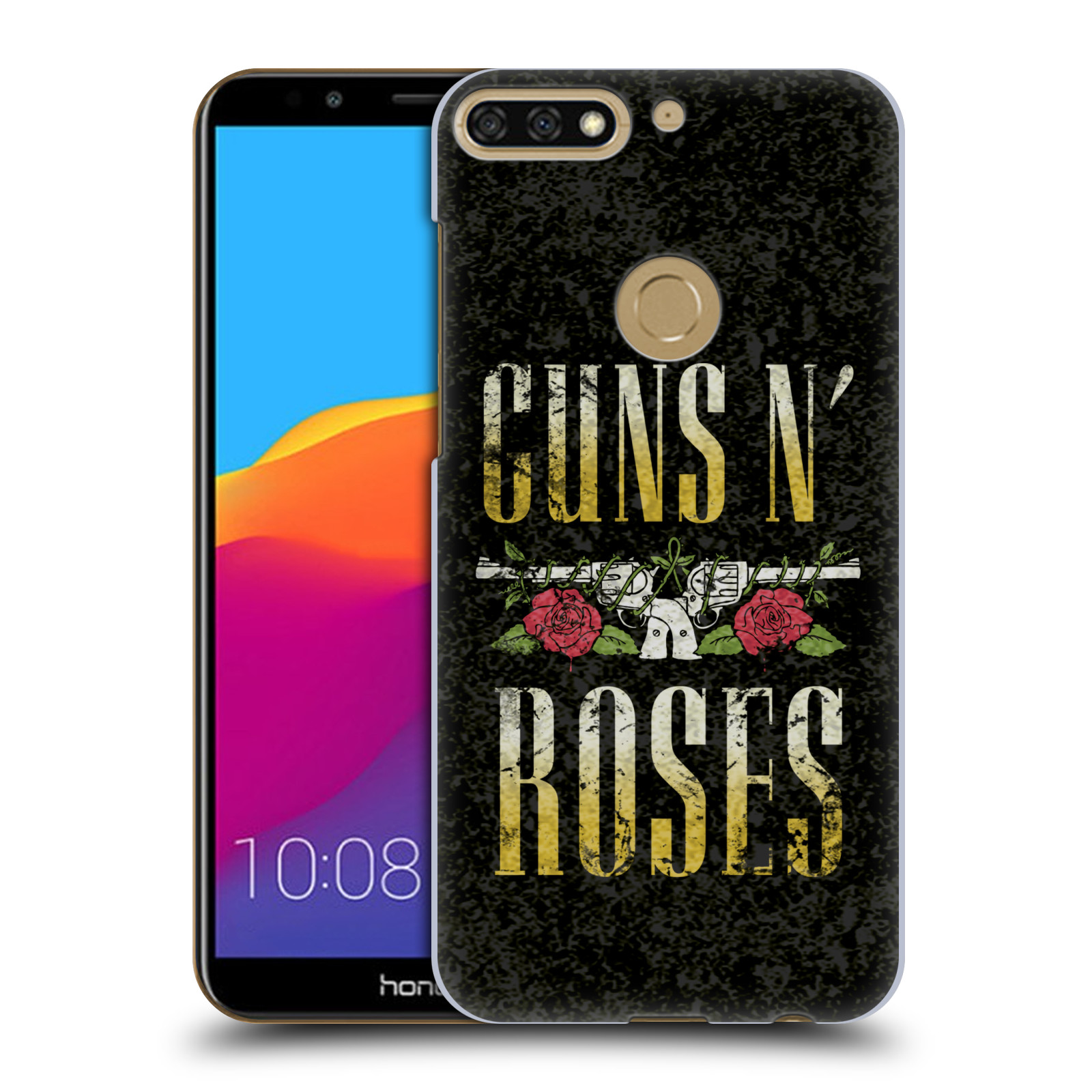 HEAD CASE plastový obal na mobil Honor 7c hudební skupina Guns N Roses text