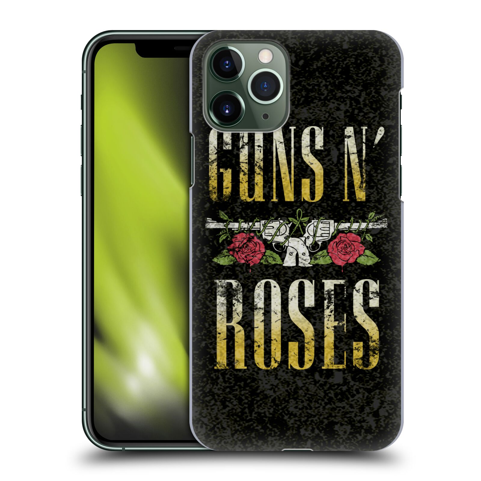 Pouzdro na mobil Apple Iphone 11 PRO - HEAD CASE - hudební skupina Guns N Roses text