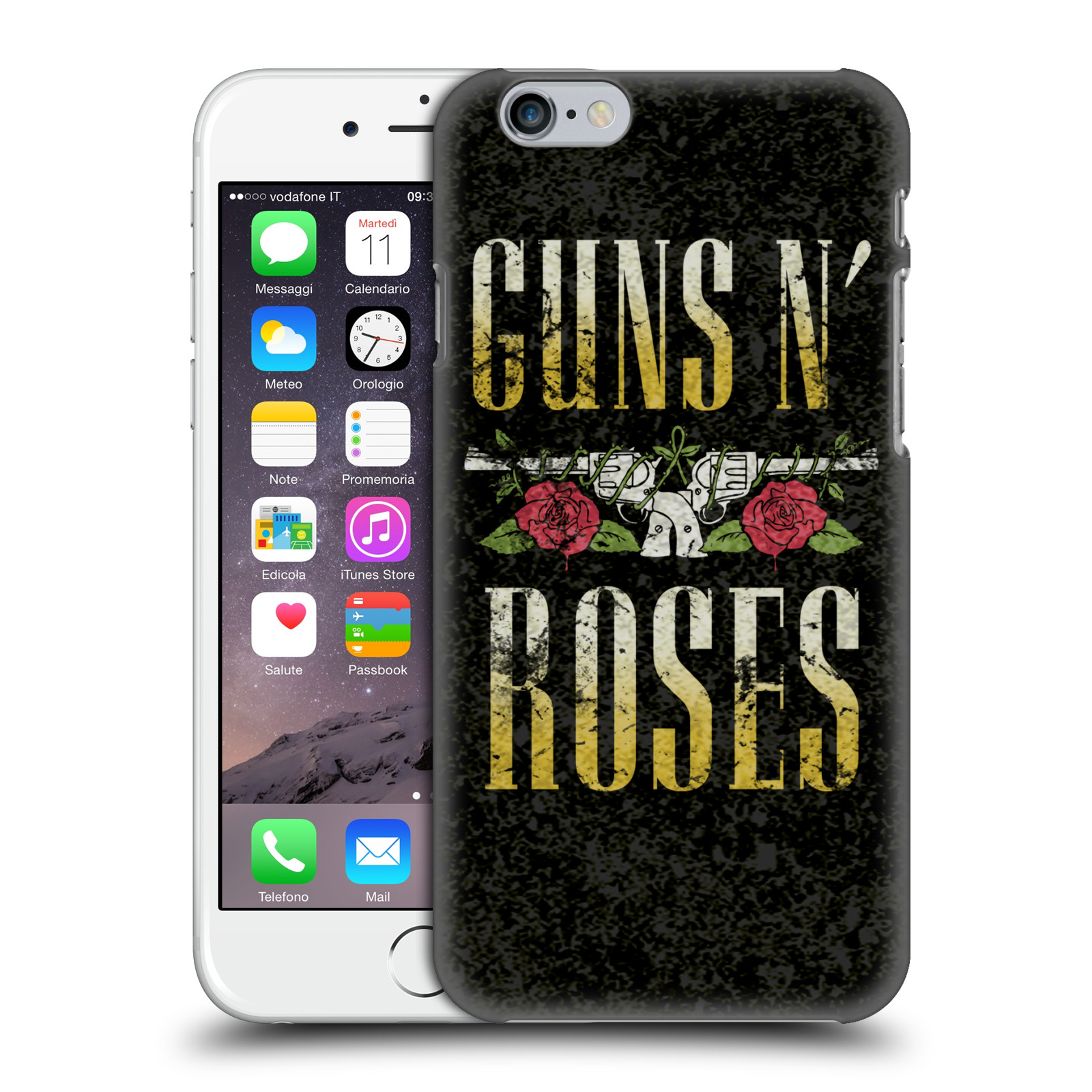 Plastové pouzdro pro mobil Apple Iphone 6/6S hudební skupina Guns N Roses text