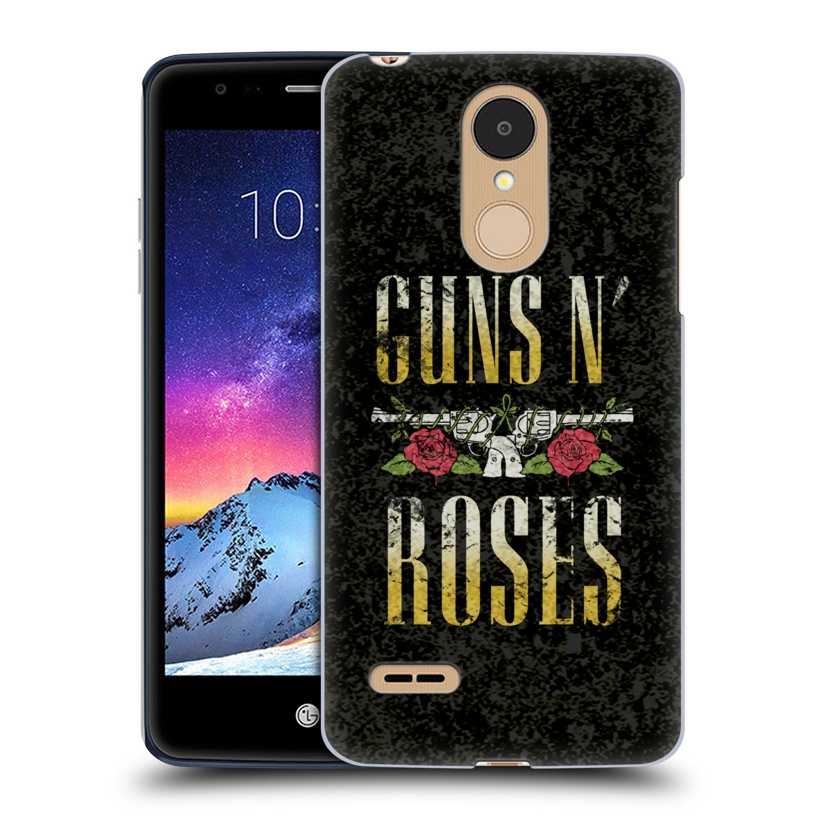 HEAD CASE plastový obal na mobil LG K9 / K8 2018 hudební skupina Guns N Roses text