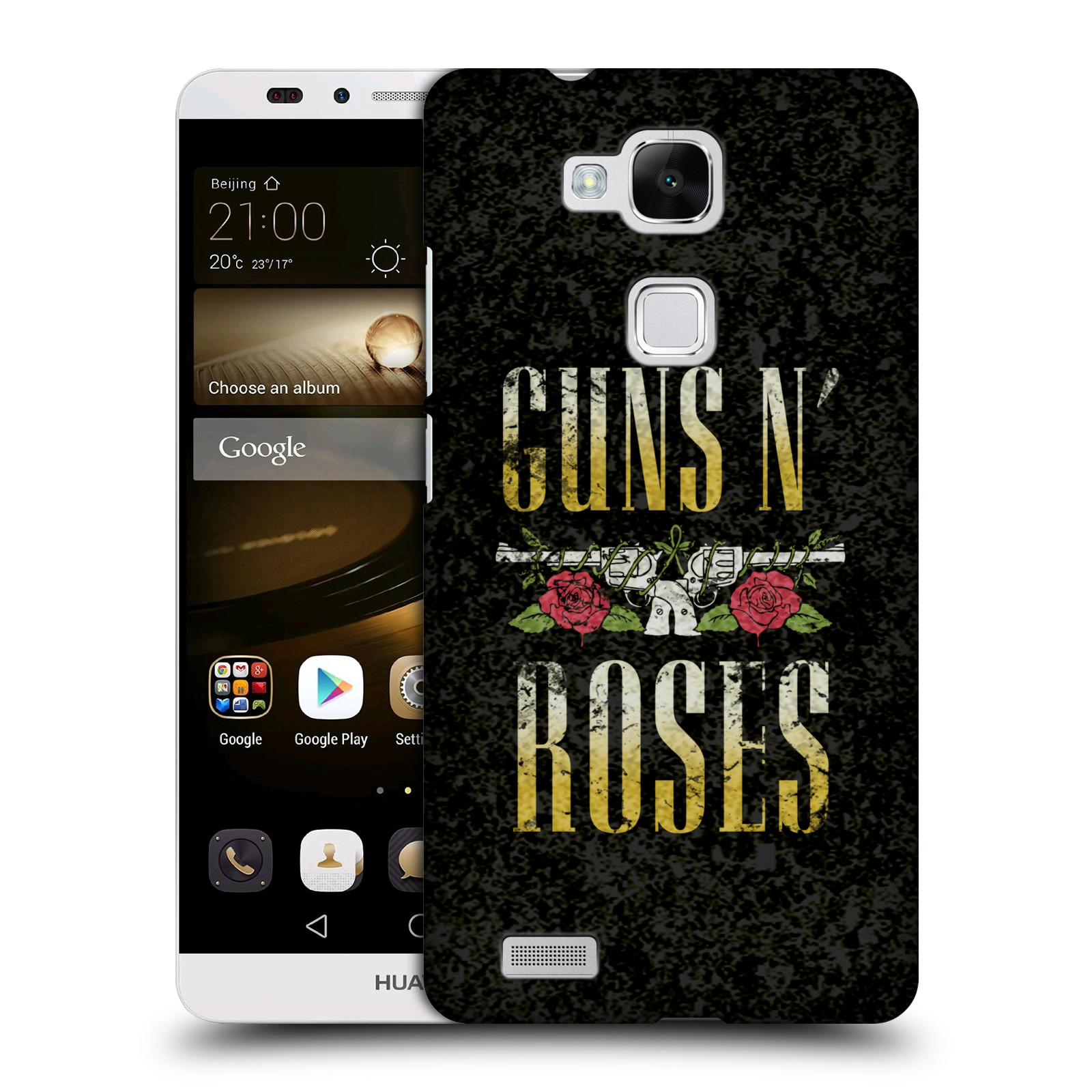 HEAD CASE plastový obal na mobil Huawei Mate 7 hudební skupina Guns N Roses text