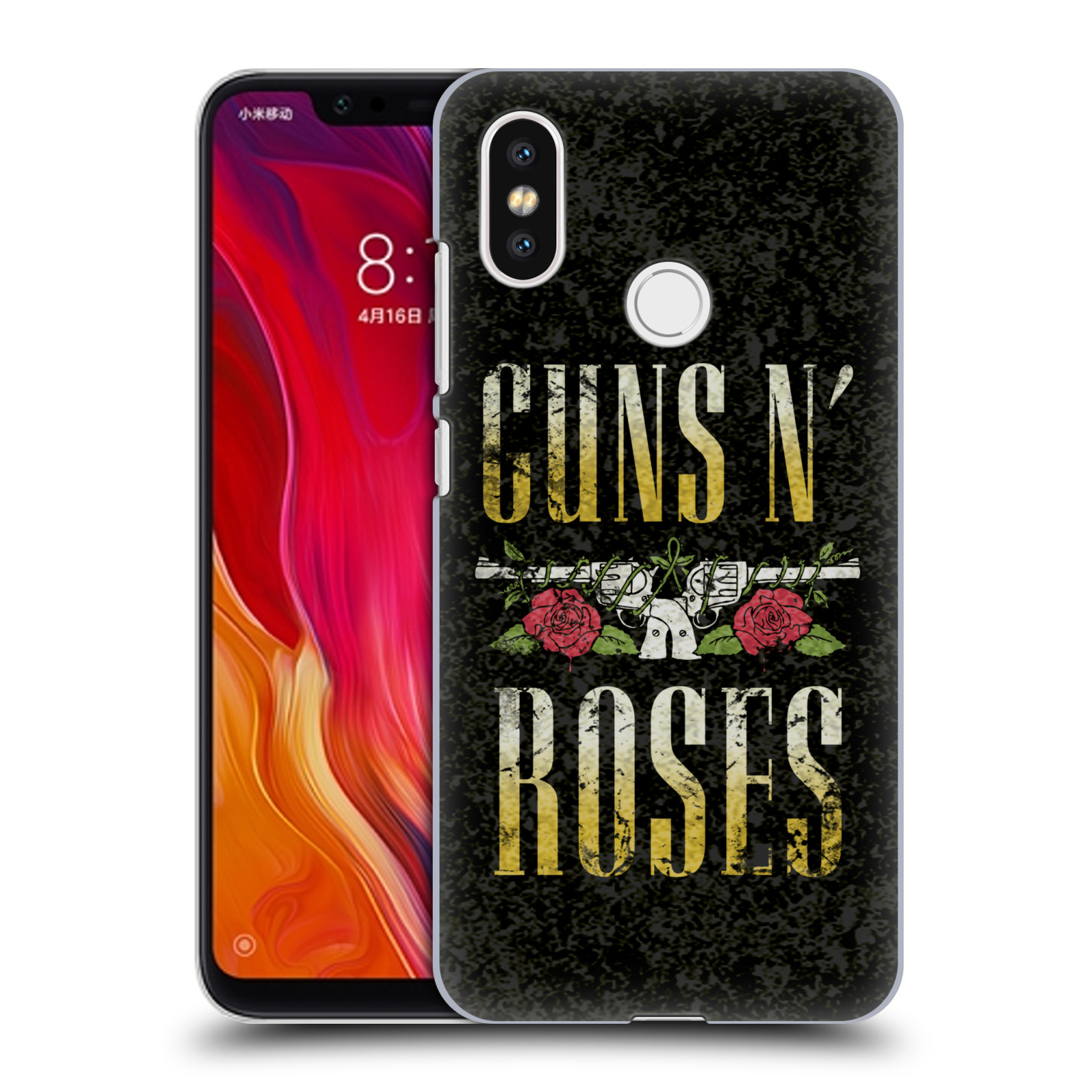 HEAD CASE plastový obal na mobil Xiaomi Mi 8 hudební skupina Guns N Roses text