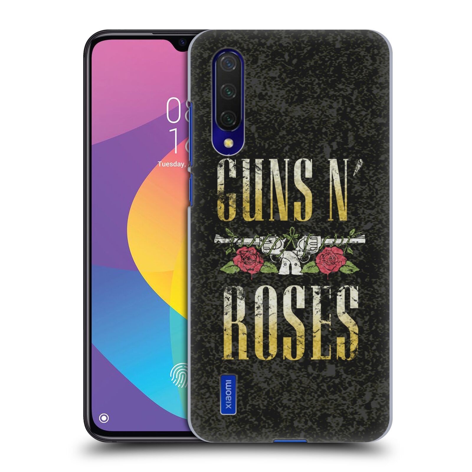 Zadní kryt na mobil Xiaomi MI 9 LITE hudební skupina Guns N Roses text