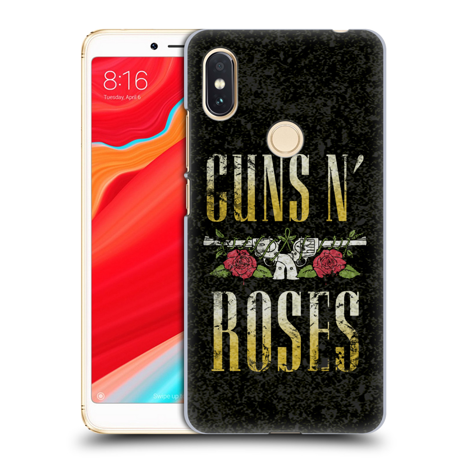 HEAD CASE plastový obal na mobil Xiaomi Redmi S2 hudební skupina Guns N Roses text