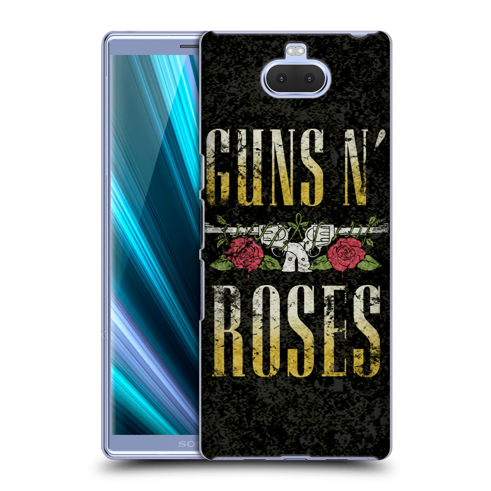 Pouzdro na mobil Sony Xperia 10 - Head Case - hudební skupina Guns N Roses text