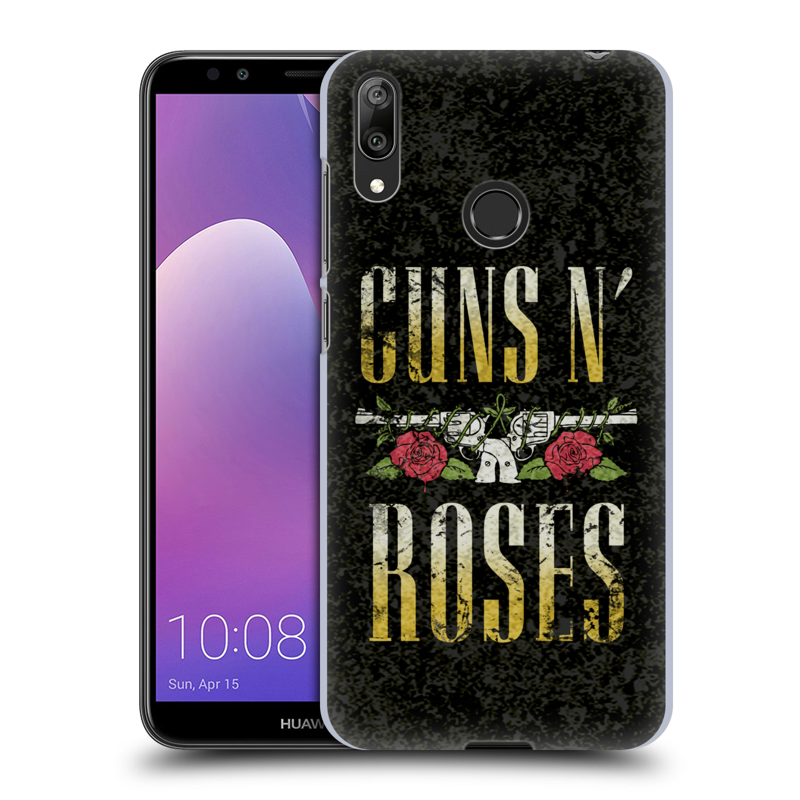 Pouzdro na mobil Huawei Y7 2019 - Head Case - hudební skupina Guns N Roses text