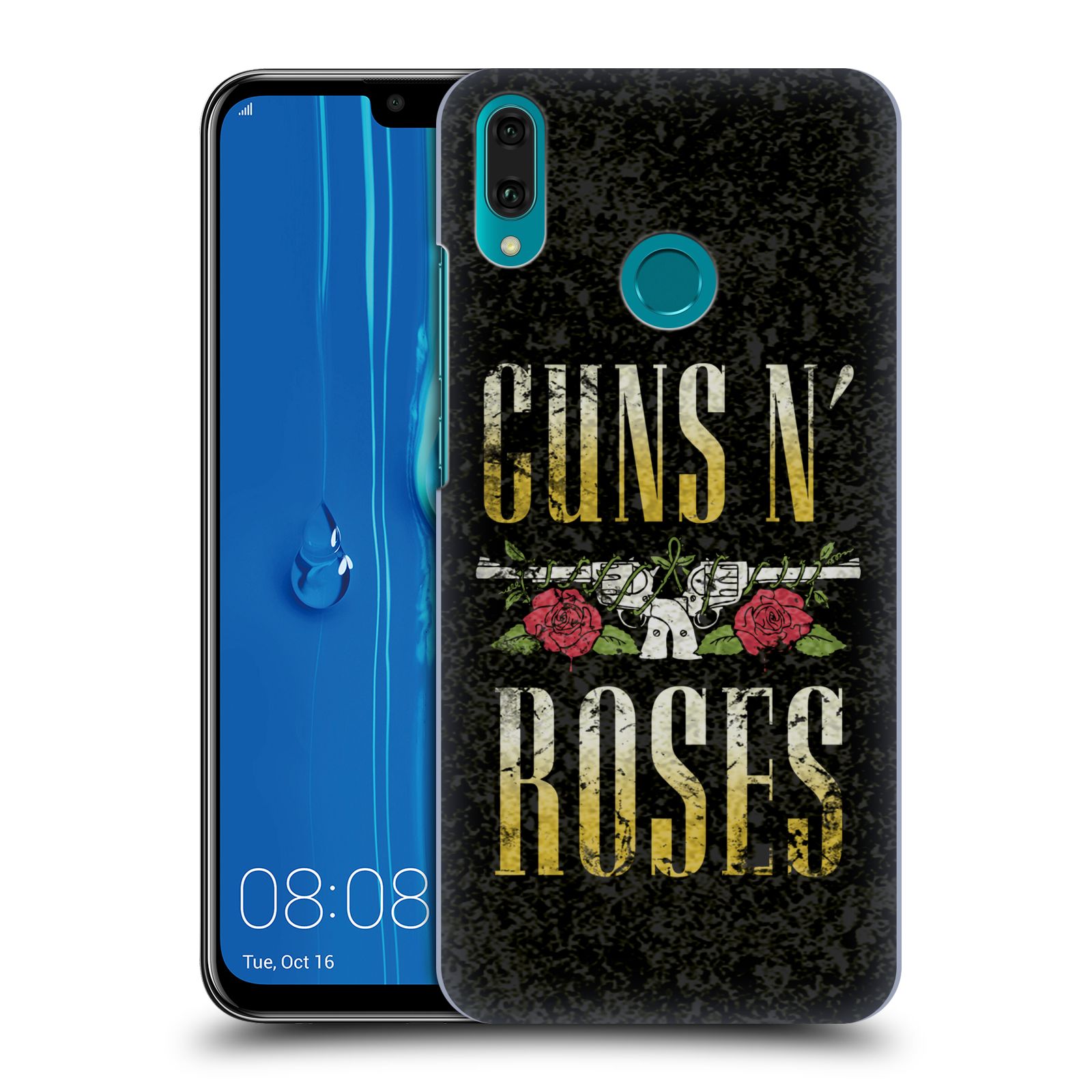 Pouzdro na mobil Huawei Y9 2019 - HEAD CASE - hudební skupina Guns N Roses text