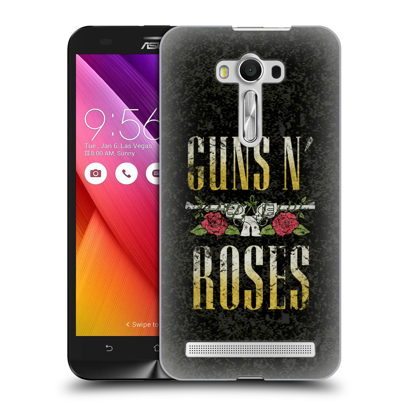 HEAD CASE plastový obal na mobil Asus Zenfone 2 LASER (5,5 displej ZE550KL) hudební skupina Guns N Roses text