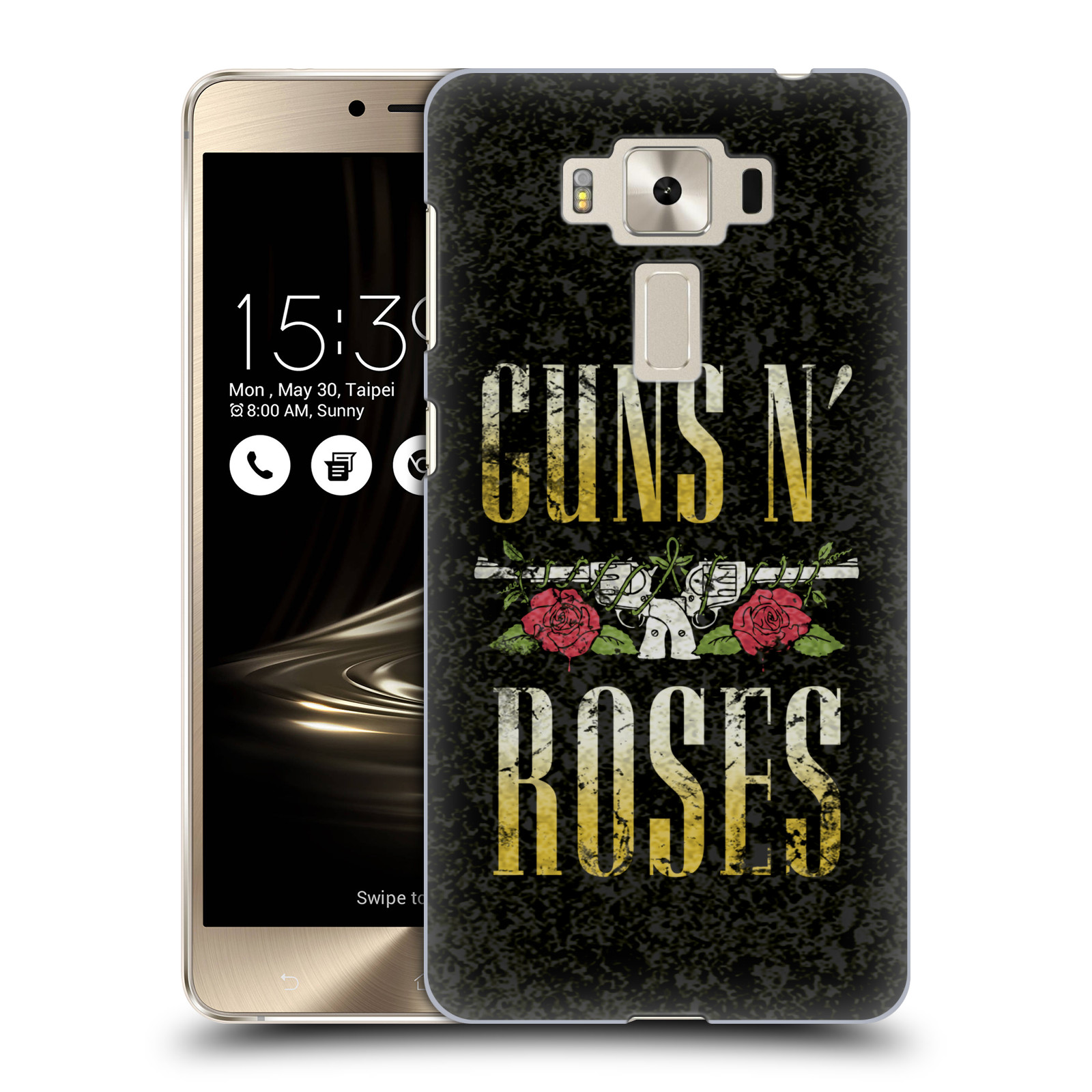 HEAD CASE plastový obal na mobil Asus Zenfone 3 DELUXE ZS550KL hudební skupina Guns N Roses text
