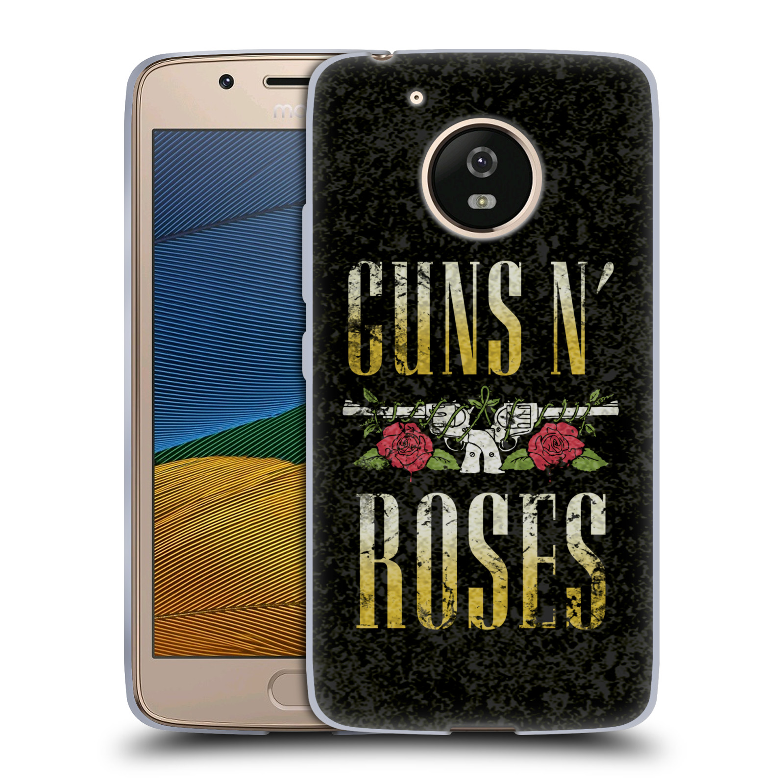 HEAD CASE silikonový obal na mobil Lenovo Moto G5 hudební skupina Guns N Roses text