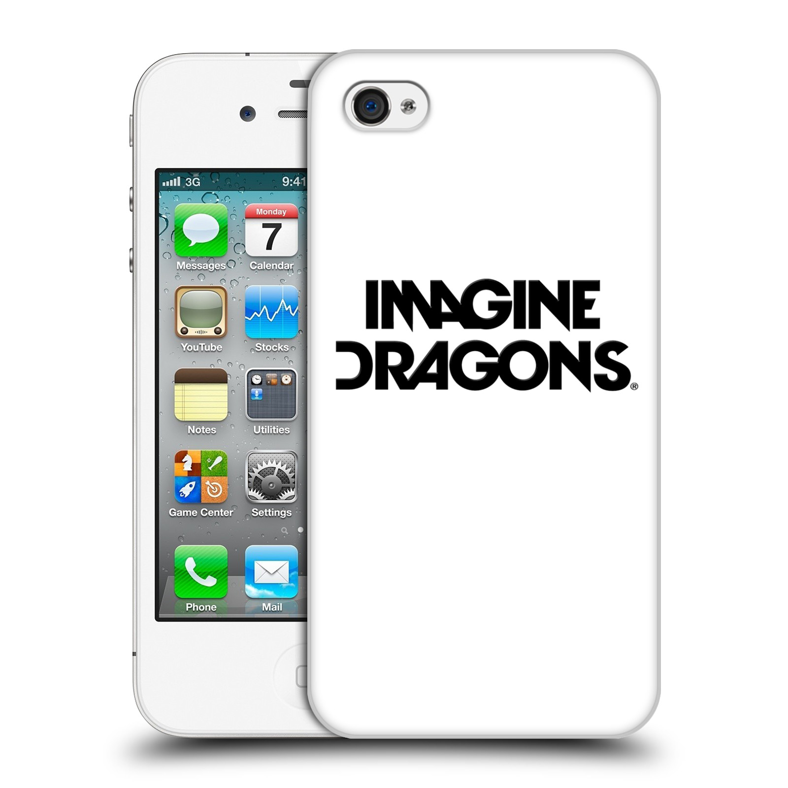 Zadní obal pro mobil Apple Iphone 4/4S - HEAD CASE - Hudební skupina Imagine Dragons - Logo