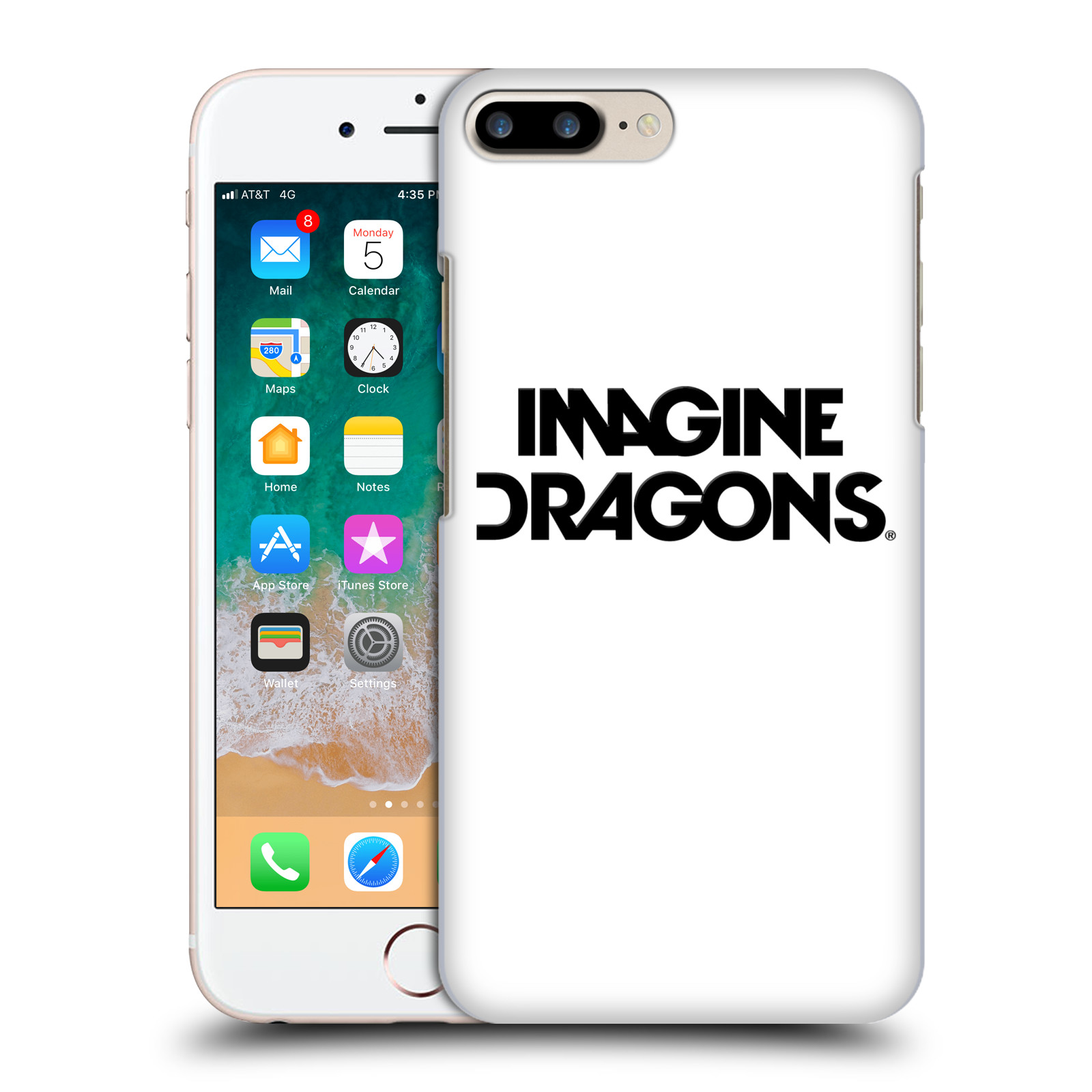 Zadní obal pro mobil Apple Iphone 7+ /  8+ - HEAD CASE - Hudební skupina Imagine Dragons - Logo