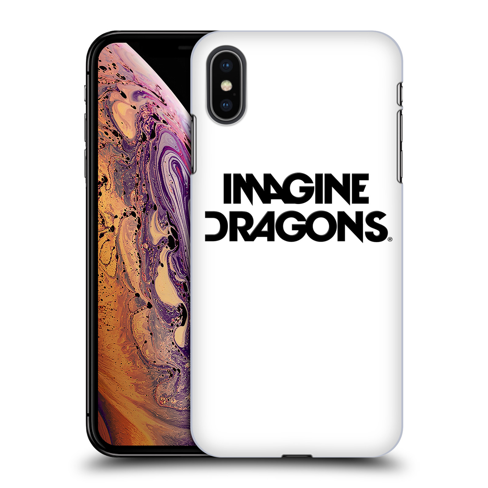 Zadní obal pro mobil Apple Iphone XS MAX - HEAD CASE - Hudební skupina Imagine Dragons - Logo