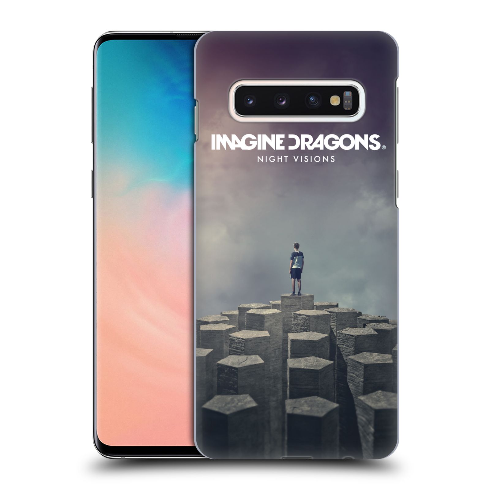 Pouzdro na mobil Samsung Galaxy S10 - HEAD CASE - hudební skupina Imagine Dragons Night Visions