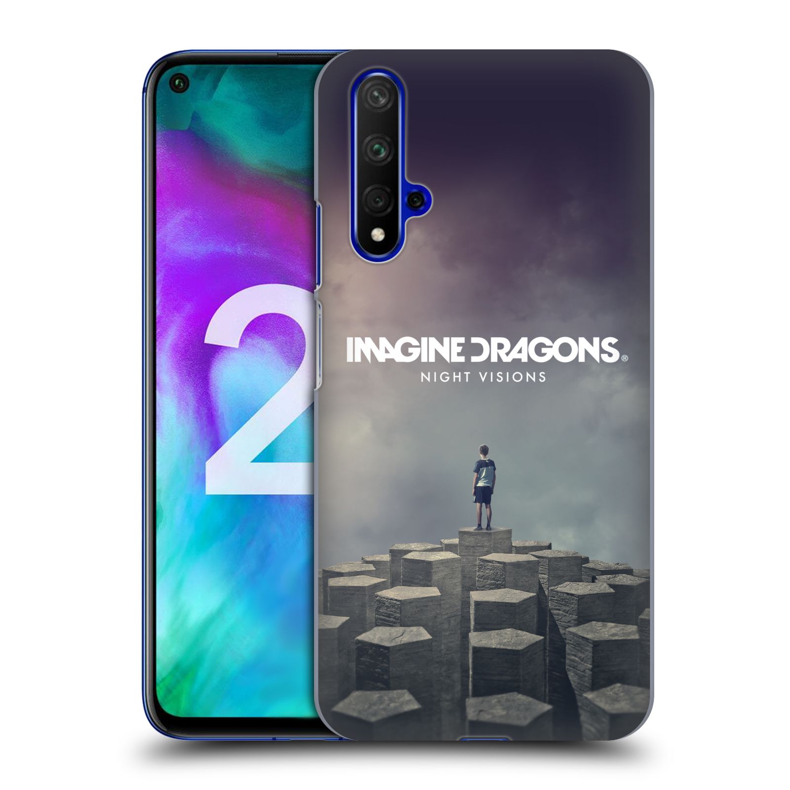 Pouzdro na mobil Honor 20 - HEAD CASE - hudební skupina Imagine Dragons Night Visions