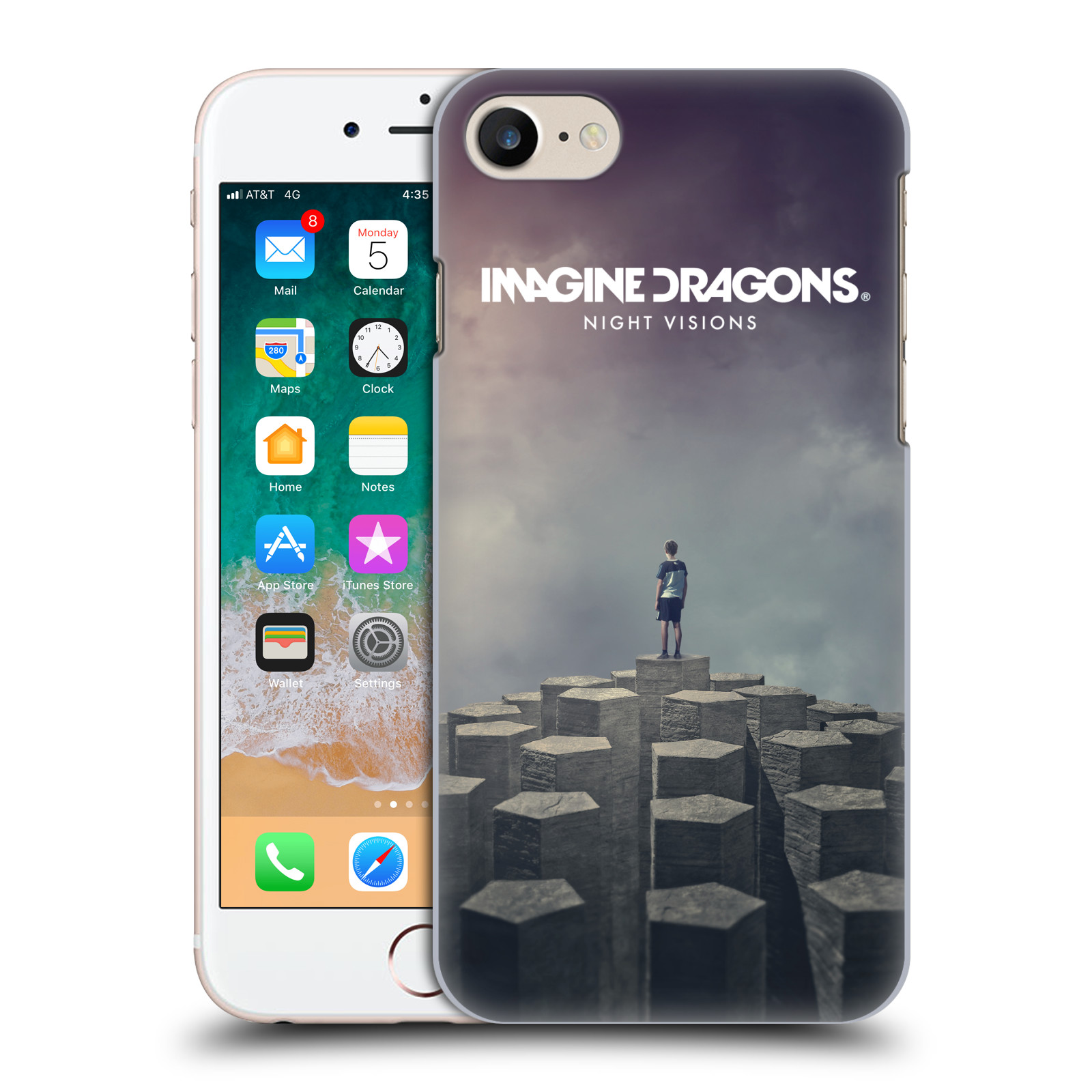Plastové pouzdro pro mobil Apple Iphone 7/8/SE 2020 hudební skupina Imagine Dragons Night Visions