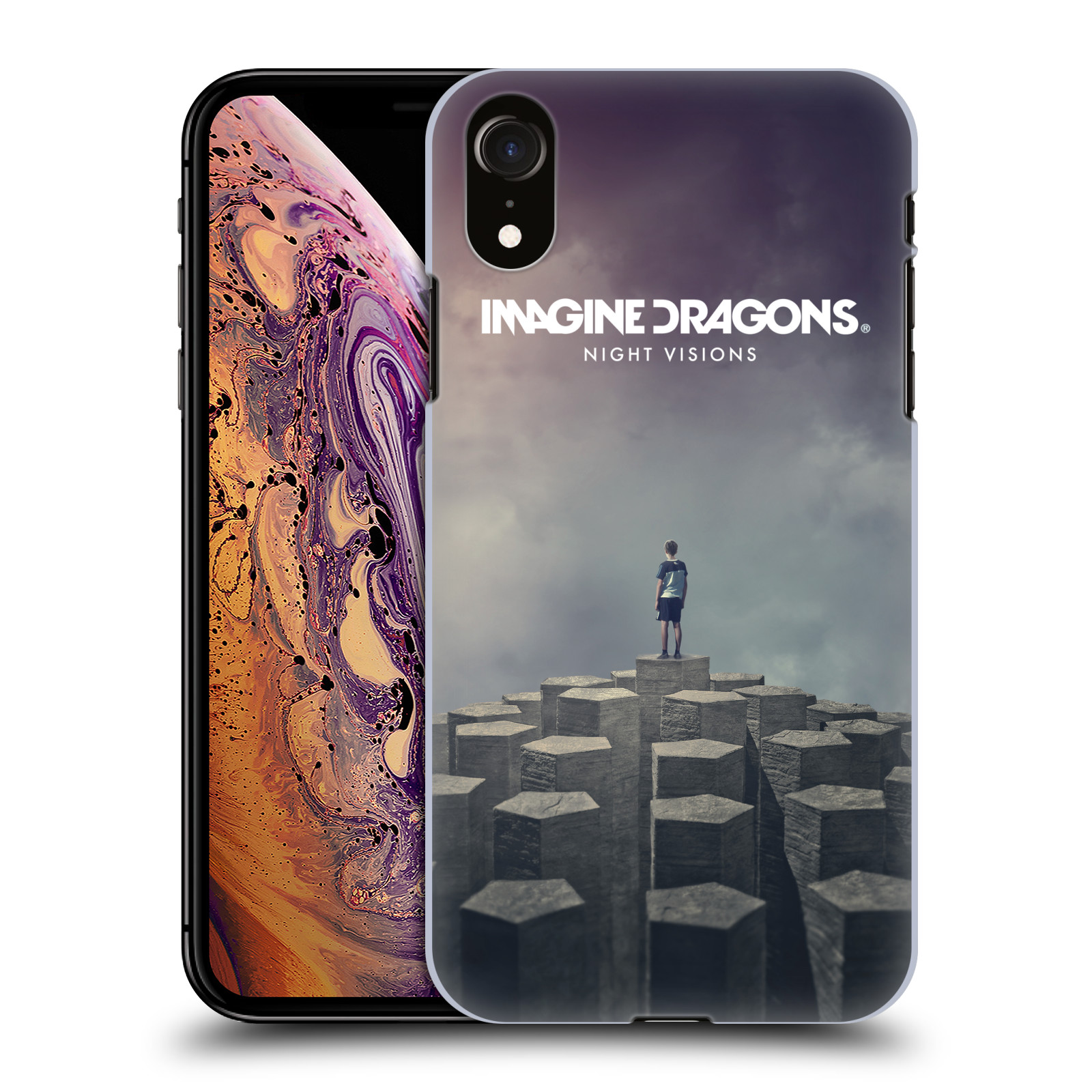 HEAD CASE plastový obal na mobil Apple Iphone XR hudební skupina Imagine Dragons Night Visions