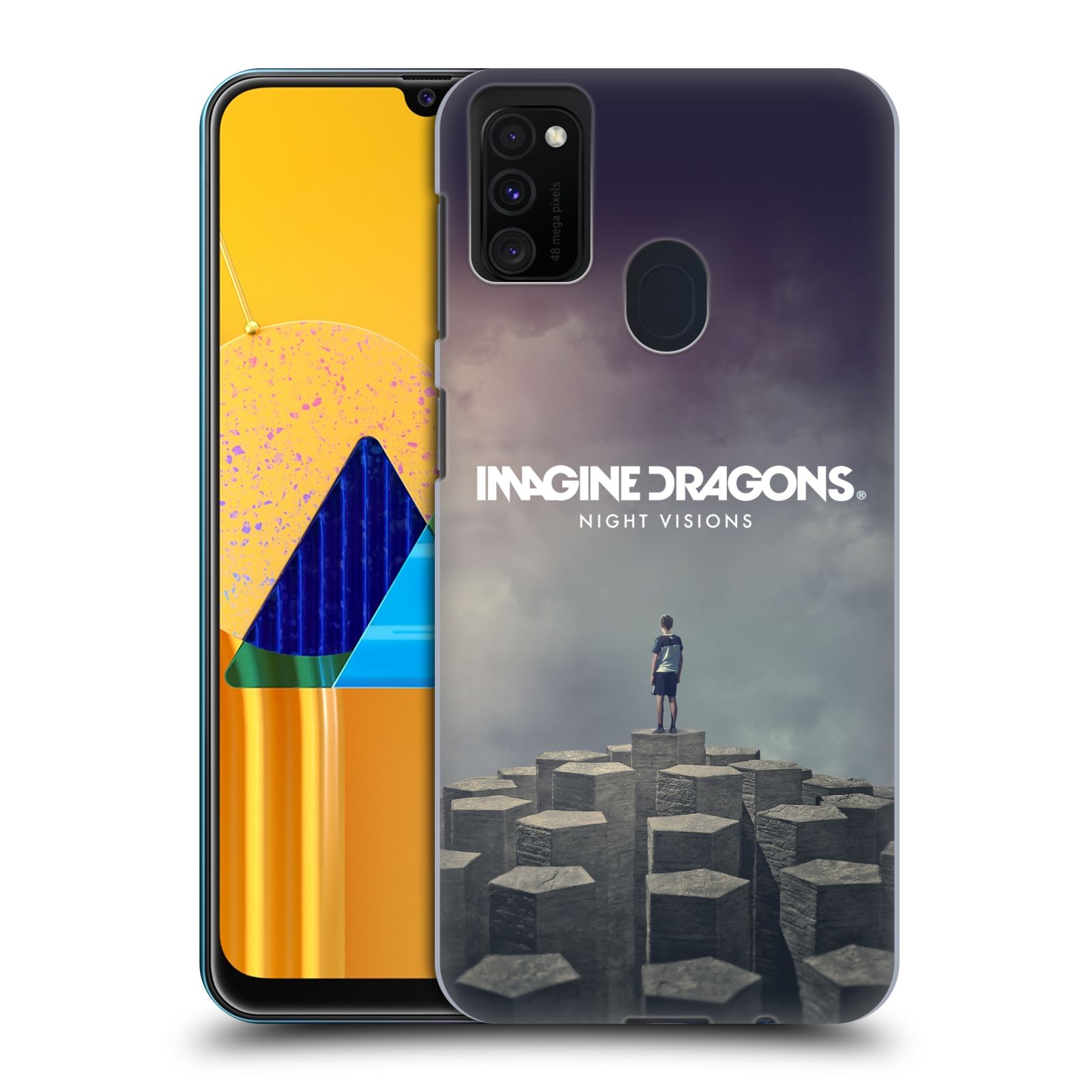 Zadní kryt na mobil Samsung Galaxy M21 hudební skupina Imagine Dragons Night Visions