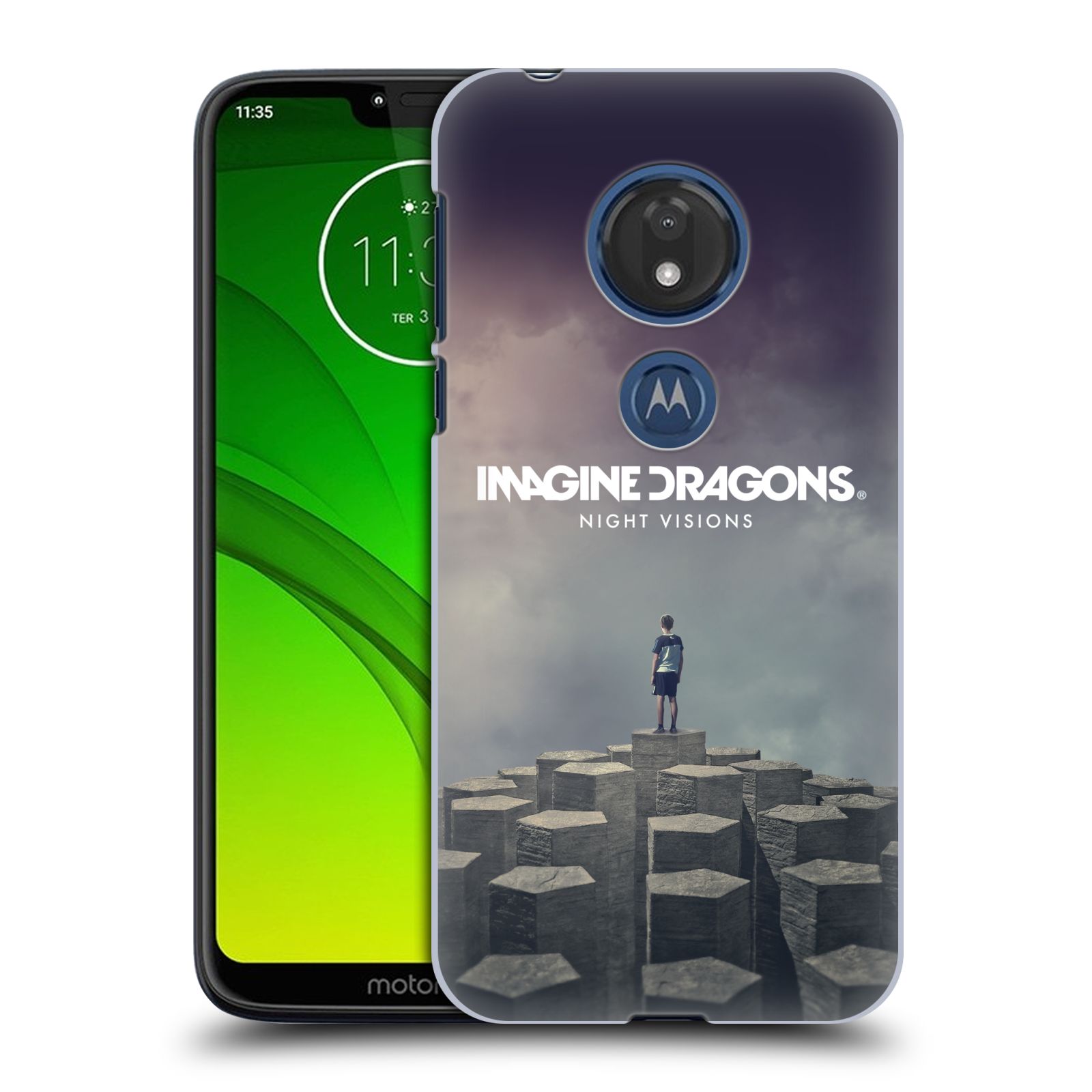 Pouzdro na mobil Motorola Moto G7 Play hudební skupina Imagine Dragons Night Visions