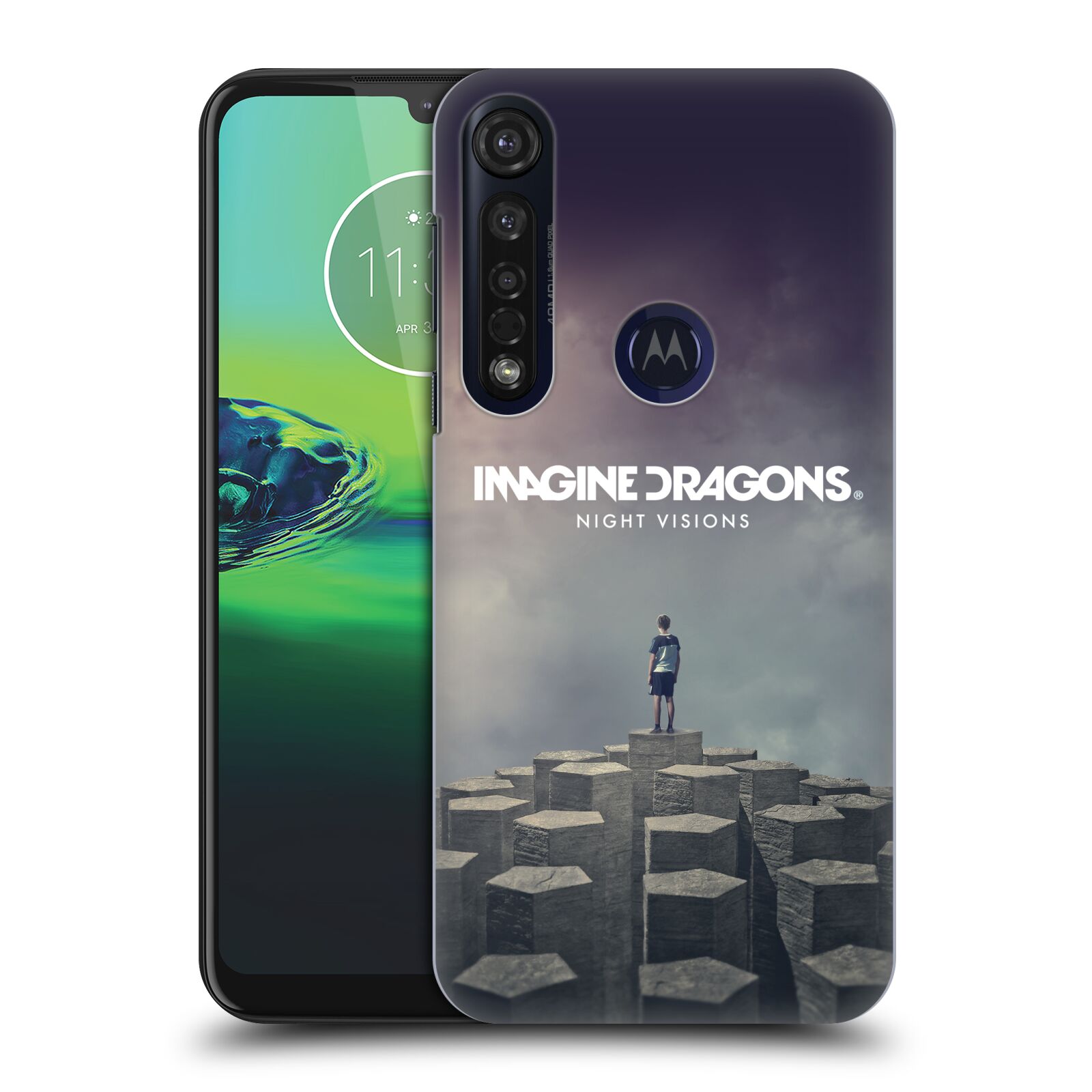 Pouzdro na mobil Motorola Moto G8 PLUS - HEAD CASE - hudební skupina Imagine Dragons Night Visions