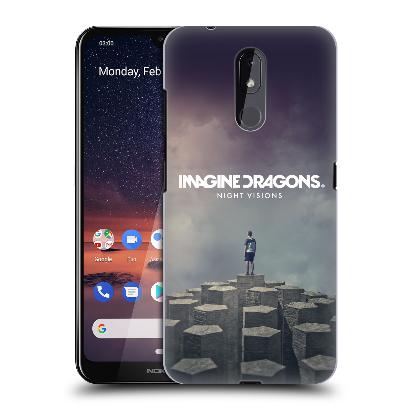 Pouzdro na mobil Nokia 3.2 - HEAD CASE - hudební skupina Imagine Dragons Night Visions