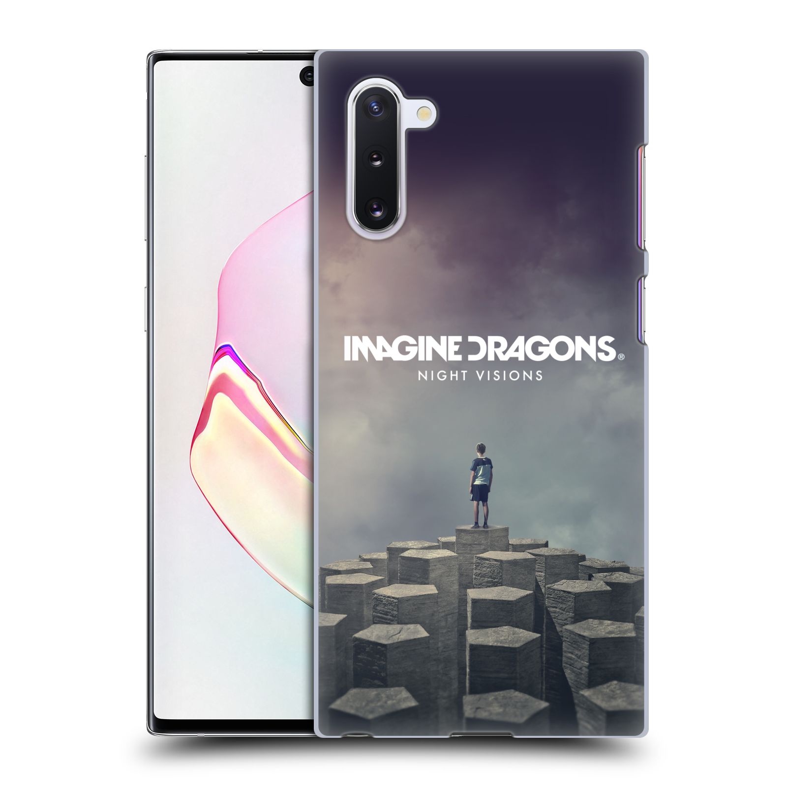 Pouzdro na mobil Samsung Galaxy Note 10 - HEAD CASE - hudební skupina Imagine Dragons Night Visions