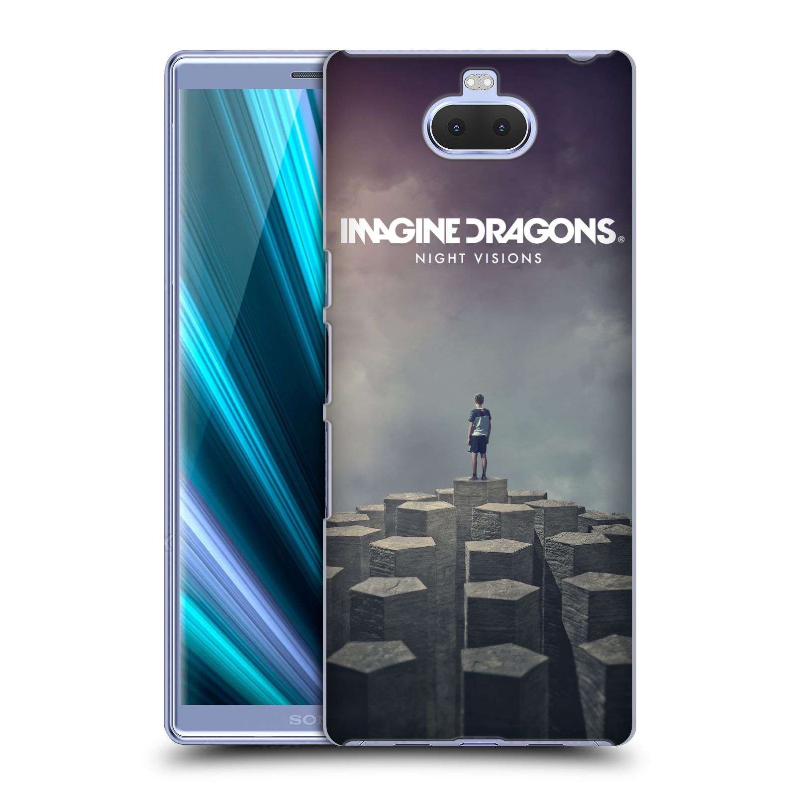 Pouzdro na mobil Sony Xperia 10 - Head Case - hudební skupina Imagine Dragons Night Visions