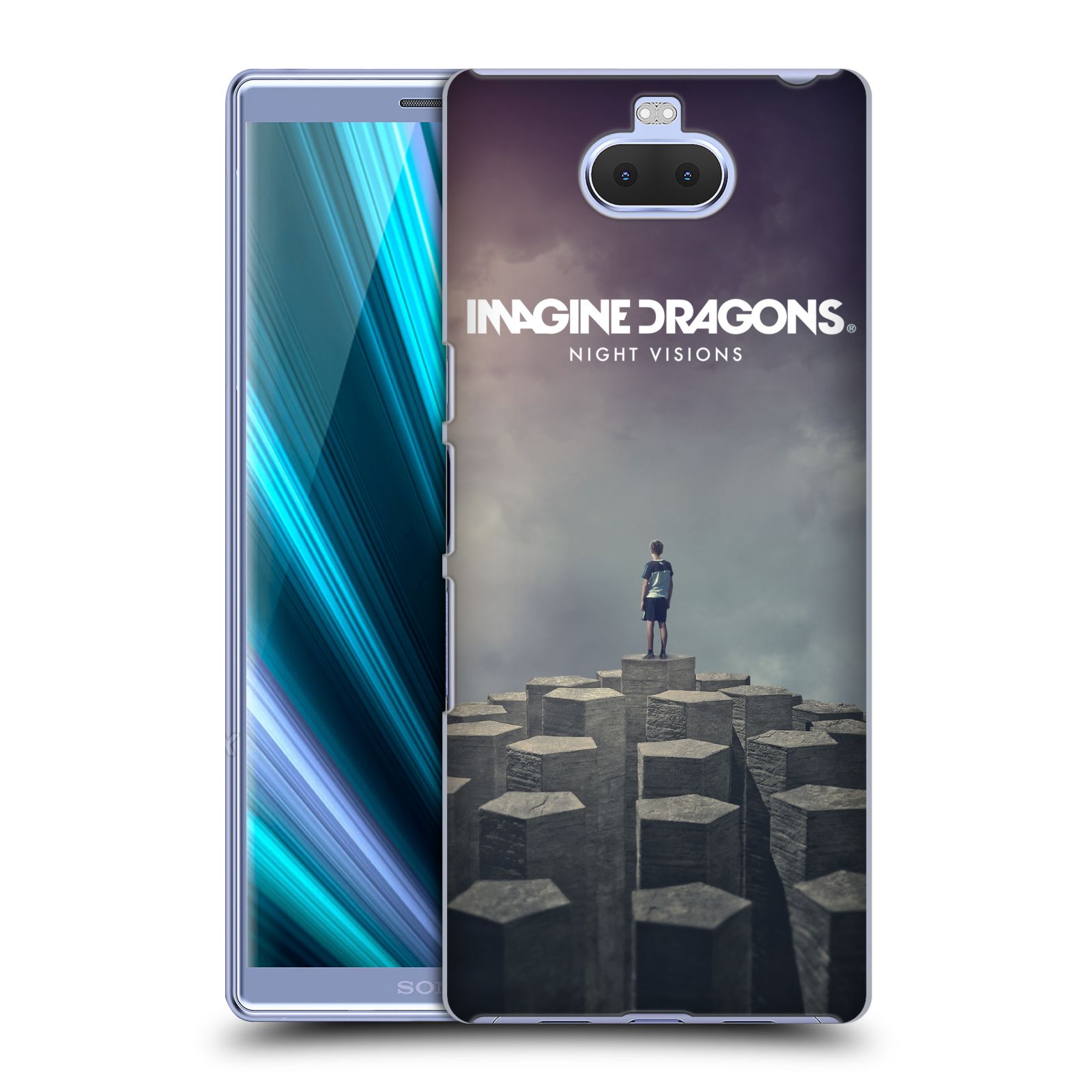 Pouzdro na mobil Sony Xperia 10 Plus - Head Case - hudební skupina Imagine Dragons Night Visions