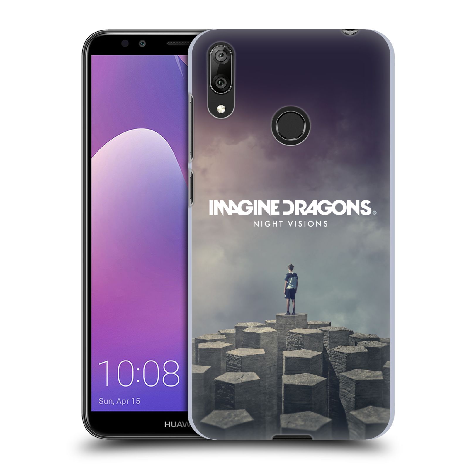 Pouzdro na mobil Huawei Y7 2019 - Head Case - hudební skupina Imagine Dragons Night Visions