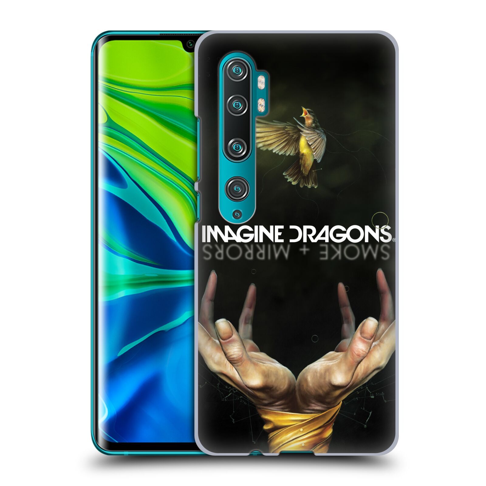 Pouzdro na mobil Xiaomi Mi Note 10 / Mi Note 10 PRO - HEAD CASE - hudební skupina Imagine Dragons SMOKE and MIRRORS