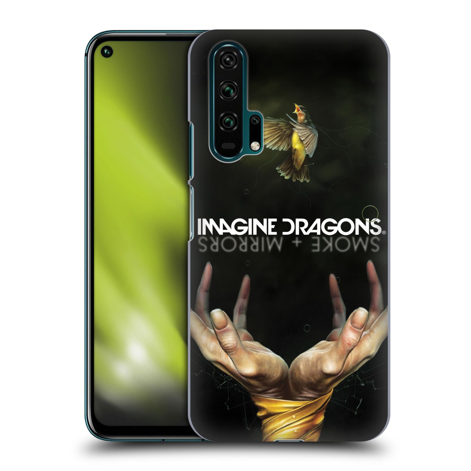 Pouzdro na mobil Honor 20 PRO - HEAD CASE - hudební skupina Imagine Dragons SMOKE and MIRRORS