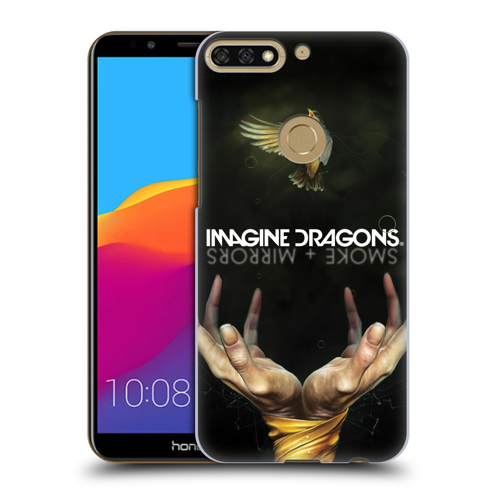 HEAD CASE plastový obal na mobil Honor 7c hudební skupina Imagine Dragons SMOKE and MIRRORS