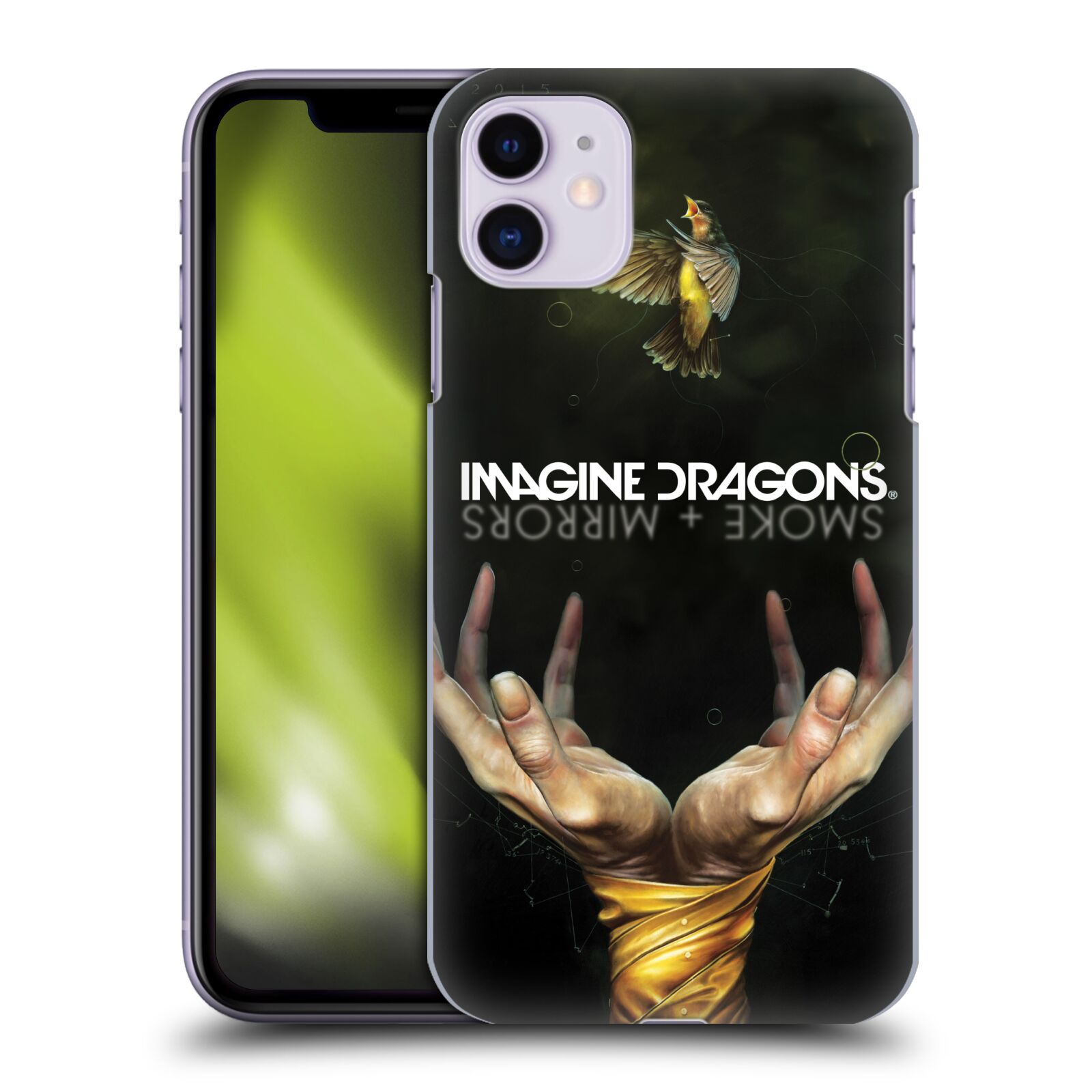 Pouzdro na mobil Apple Iphone 11 - HEAD CASE - hudební skupina Imagine Dragons SMOKE and MIRRORS
